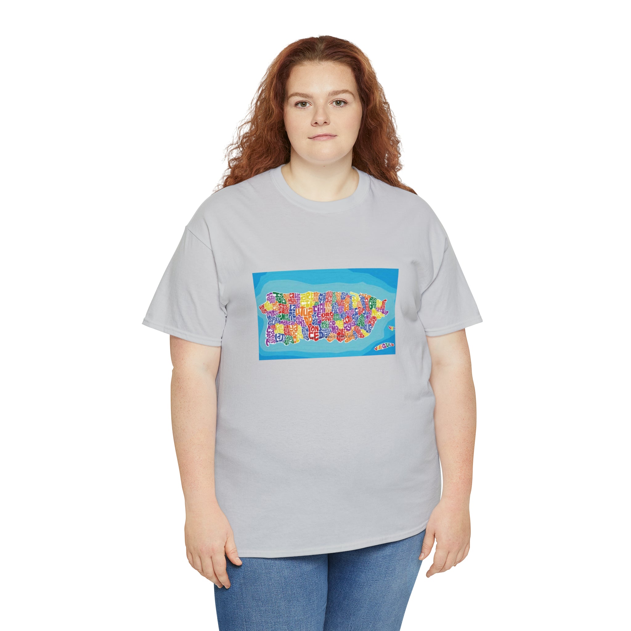 The Island of Puerto Rico Unisex Heavy Cotton Tee