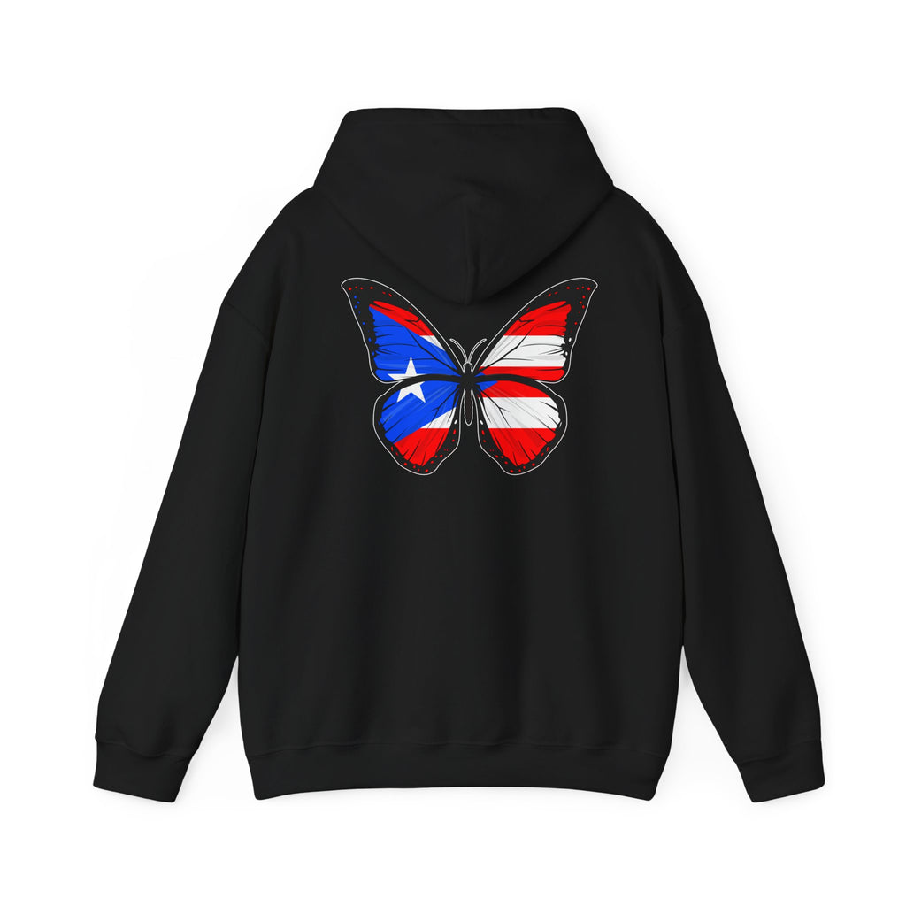 Women's Puerto Rico Flag Butterfly Hoodie