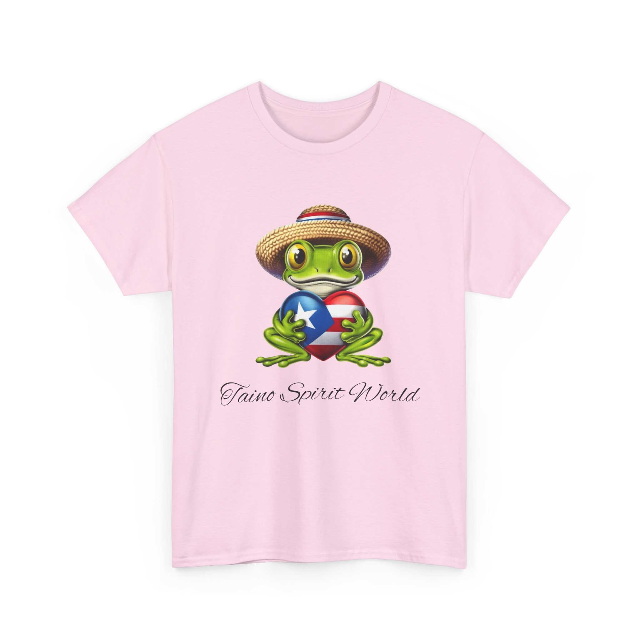 I Heart PR Jibaro Coqui Taino Spirit World Unisex Heavy Cotton Tee