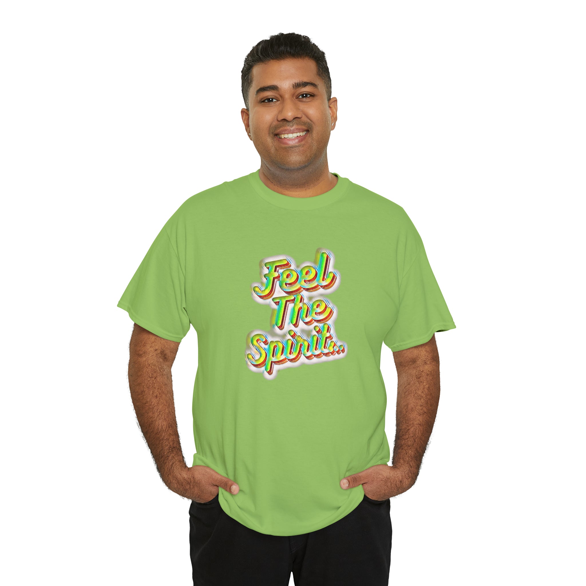 Feel The Spirit Unisex Heavy Cotton Tee