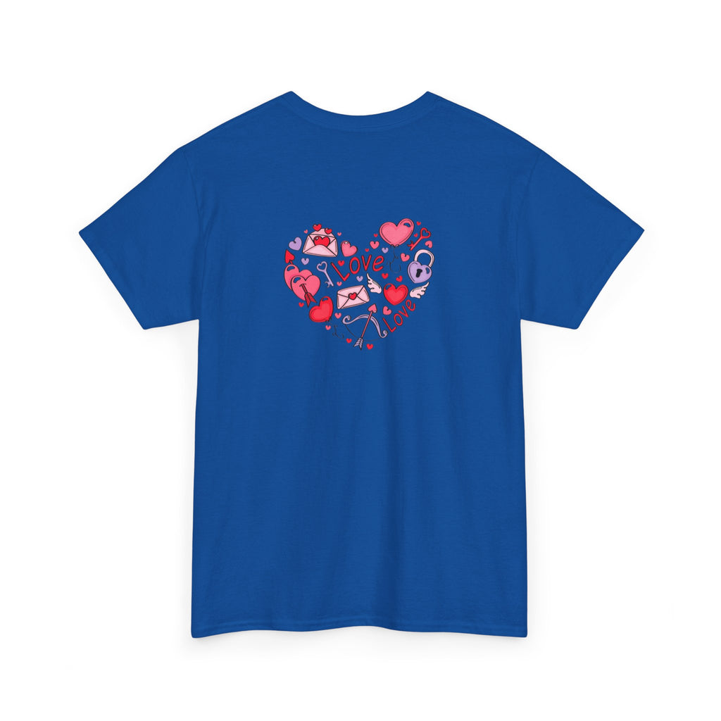 Valentine's Day Tee — "Happy Valentine's Day" Heart Design