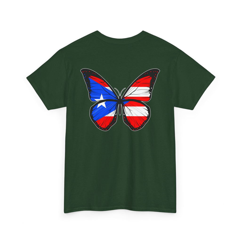 Women's Puerto Rico Flag Butterfly T-Shirt