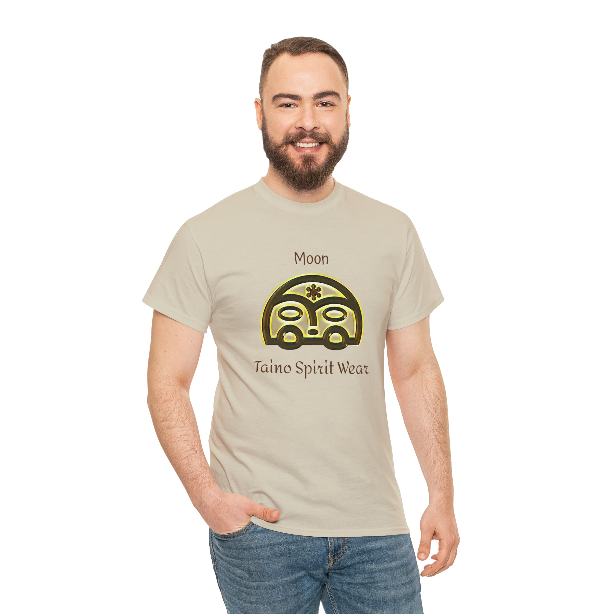 Taino Moon/ Puerto Rican Coqui Unisex Heavy Cotton Tee
