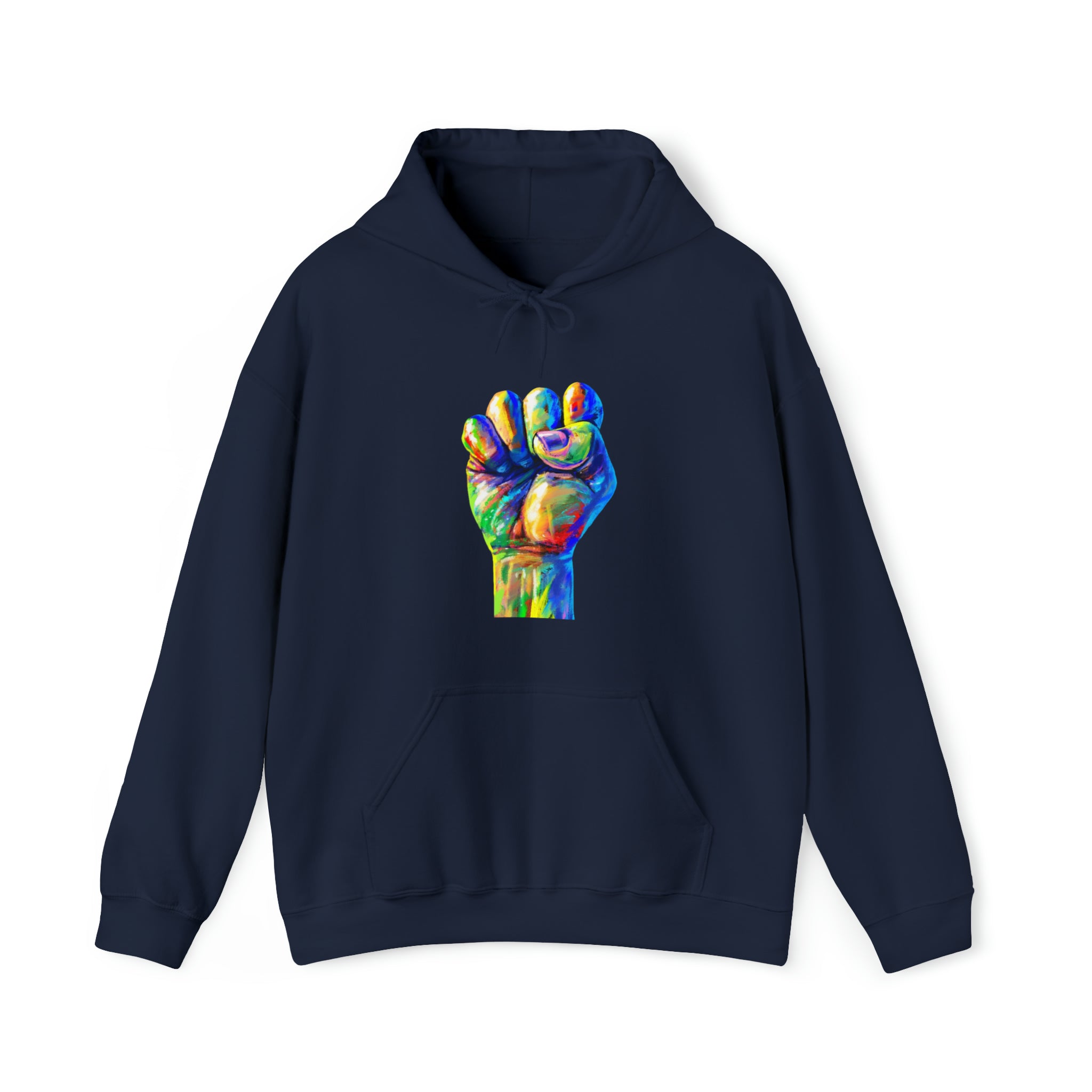 Power to The People Fist Unisex Heavy Blend™ Hooded Sweatshirt
