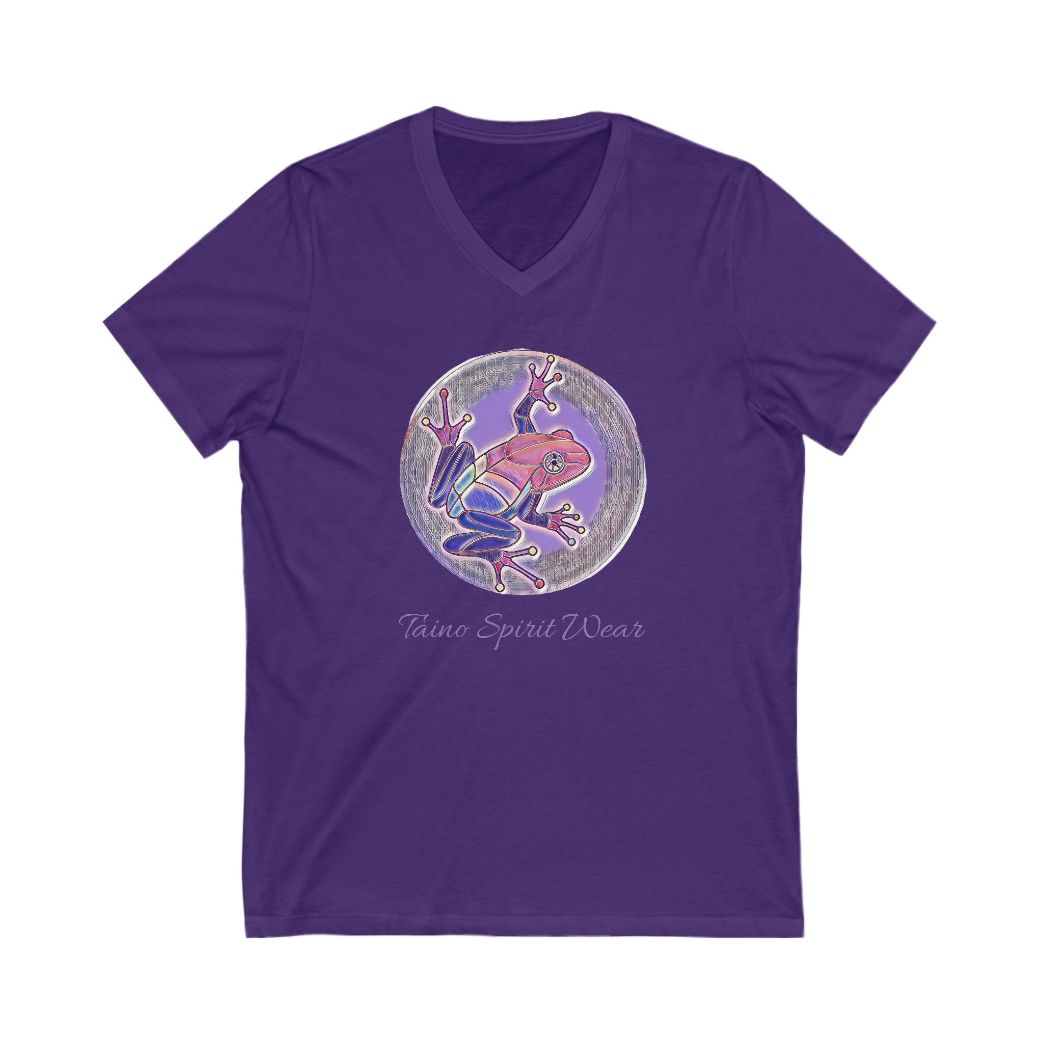 Puerto Rican Coqui Unisex Jersey Short Sleeve V-Neck Tee