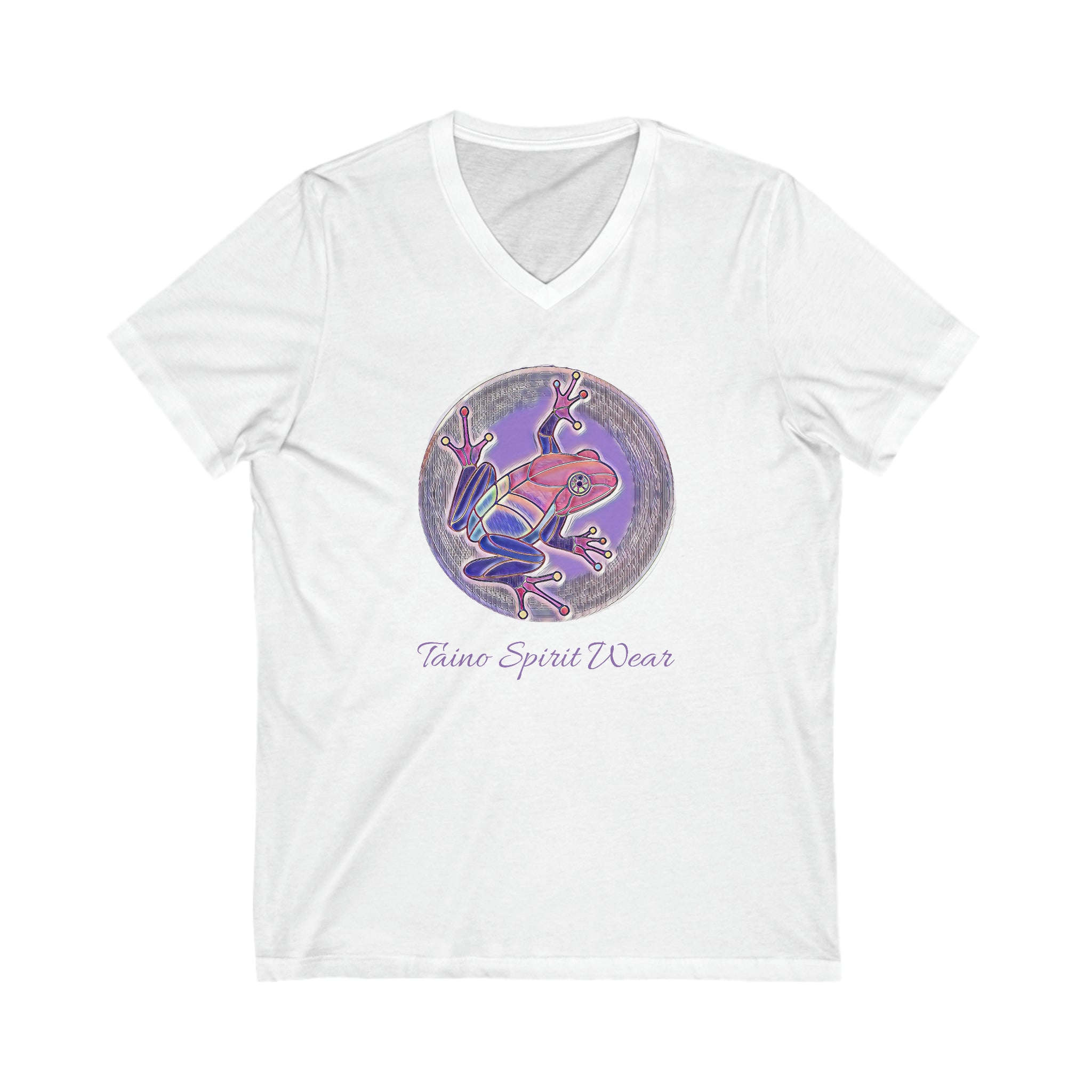 Puerto Rican Coqui Unisex Jersey Short Sleeve V-Neck Tee