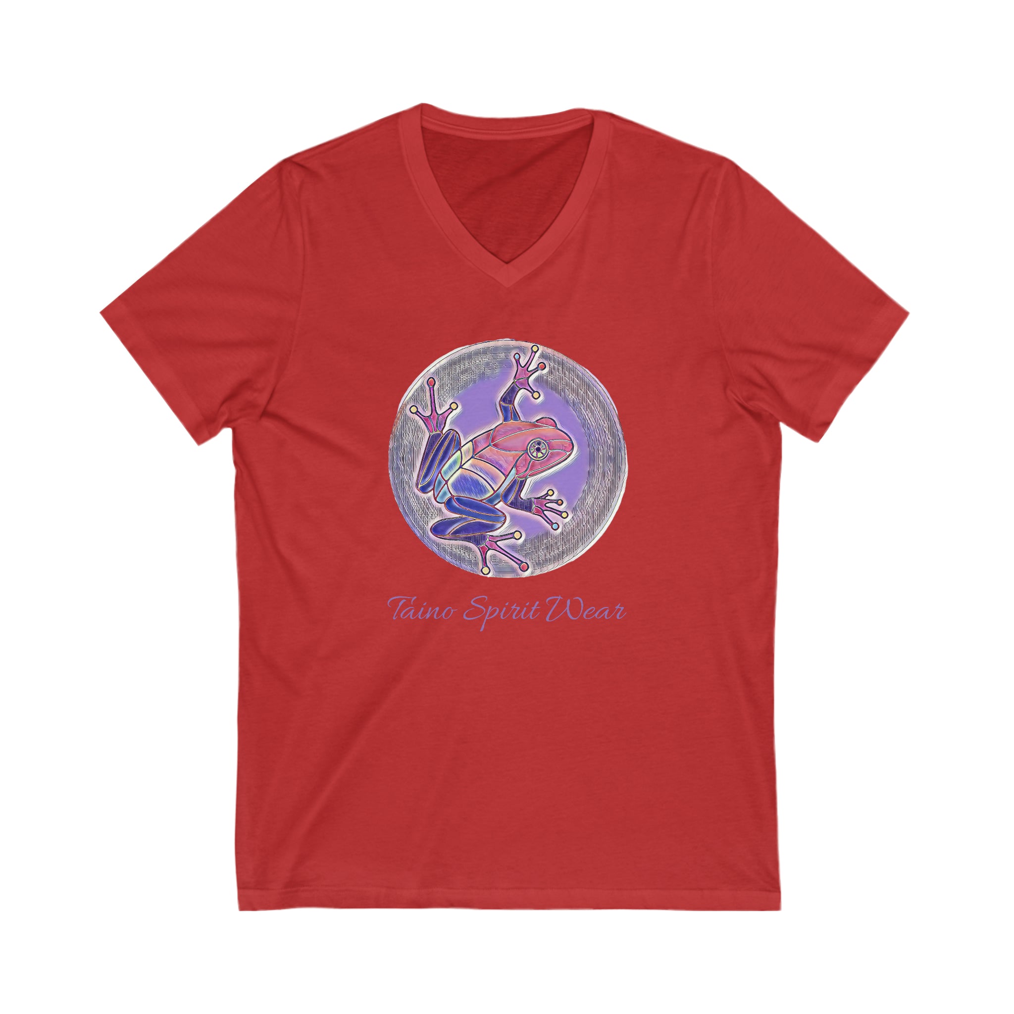 Puerto Rican Coqui Unisex Jersey Short Sleeve V-Neck Tee