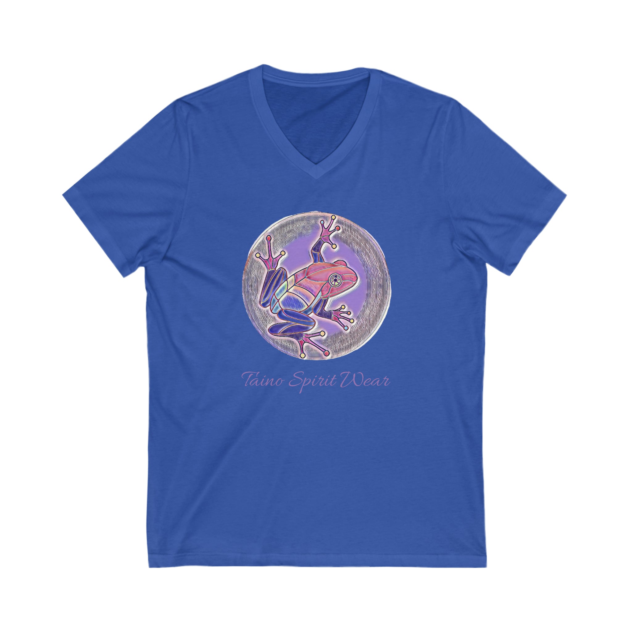 Puerto Rican Coqui Unisex Jersey Short Sleeve V-Neck Tee