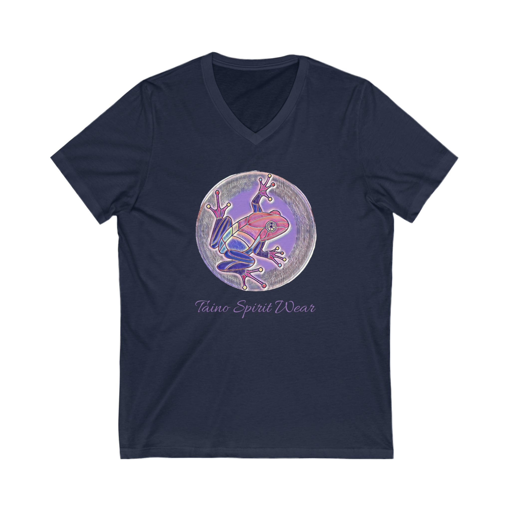 Puerto Rican Coqui Unisex Jersey Short Sleeve V-Neck Tee
