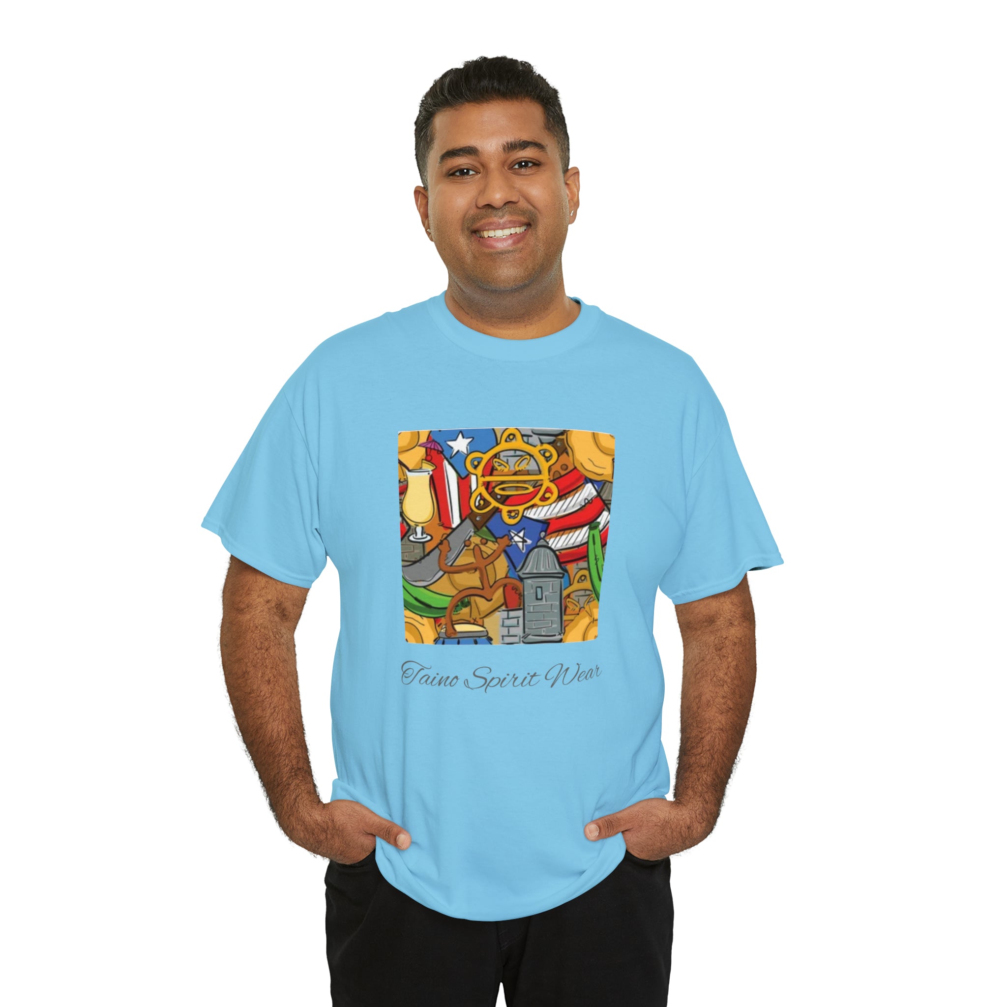 Puerto Rican Heritage Unisex Heavy Cotton Tee