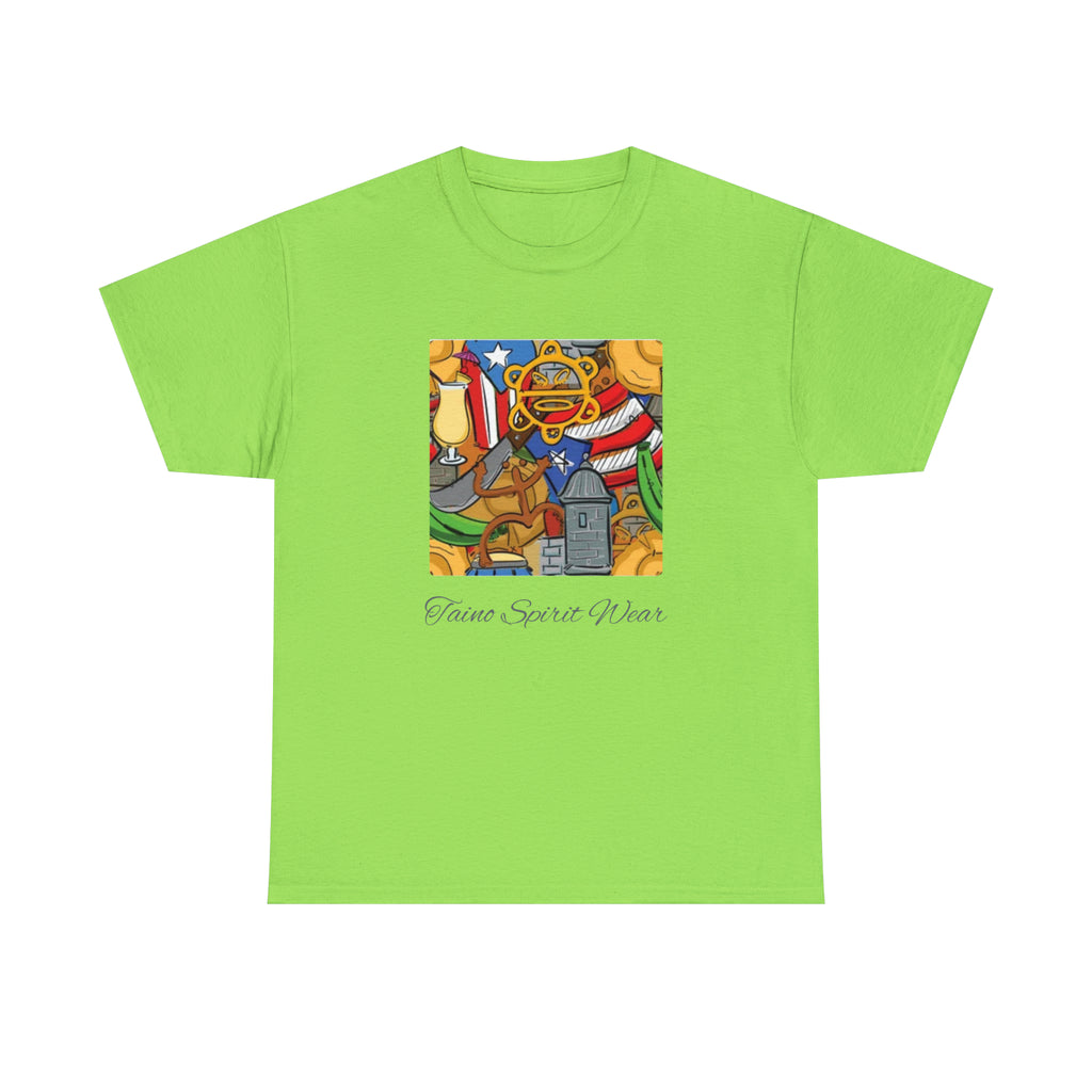 Puerto Rican Heritage Unisex Heavy Cotton Tee