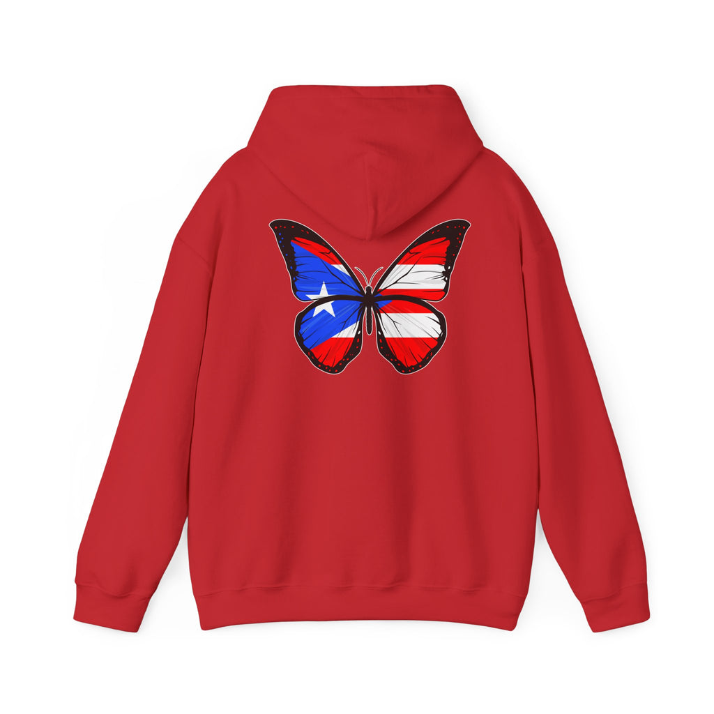 Women's Puerto Rico Flag Butterfly Hoodie