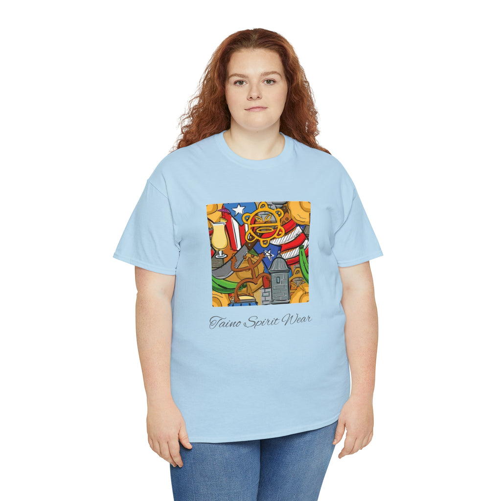 Puerto Rican Heritage Unisex Heavy Cotton Tee