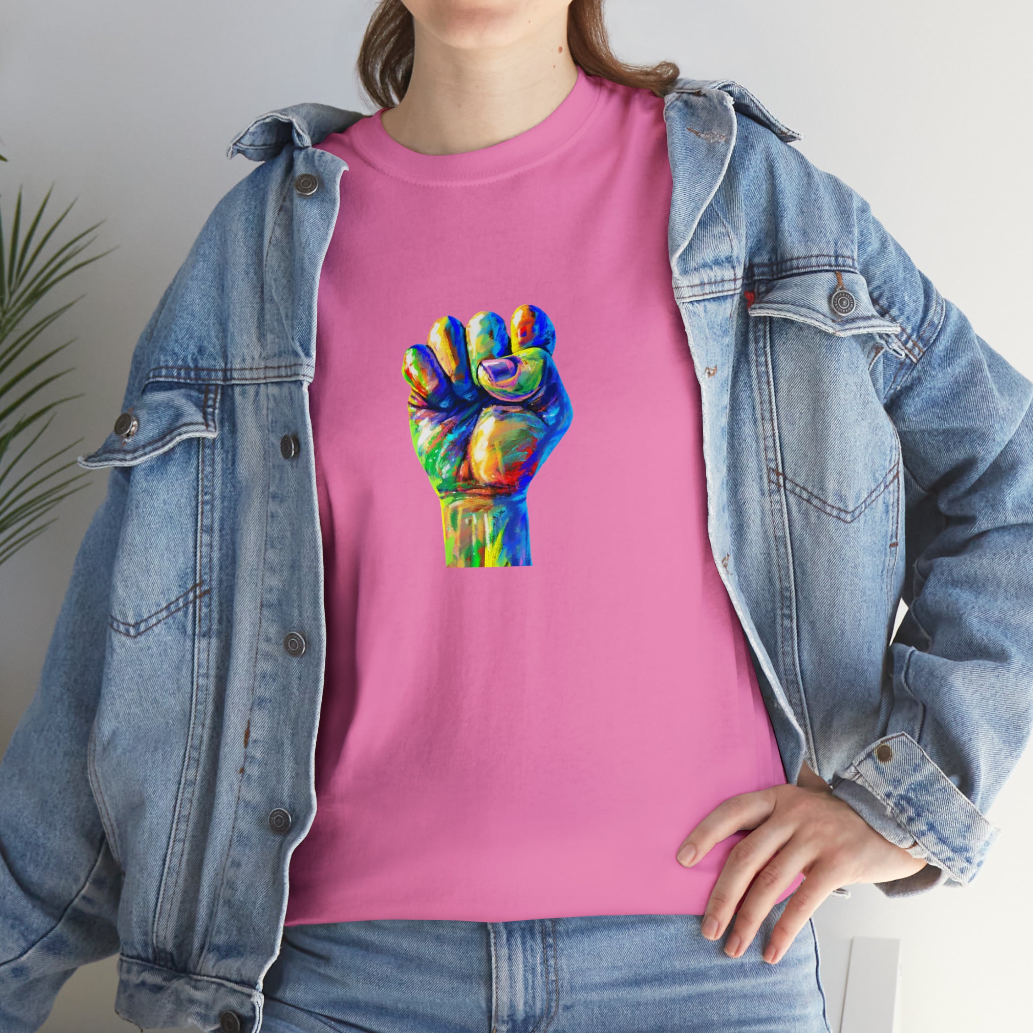 Power to The People Fist Unisex Heavy Cotton Tee