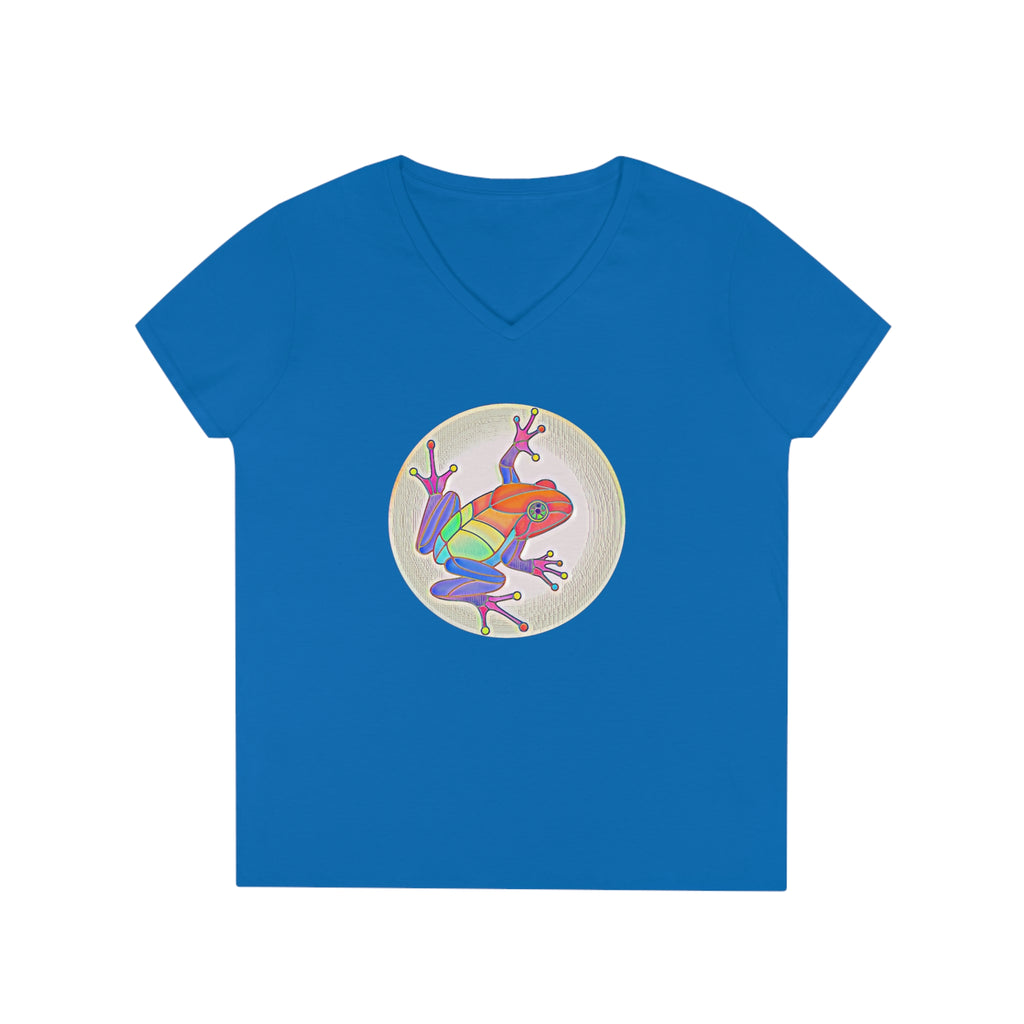 Puerto Rican Coqui Ladies' V-Neck T-Shirt