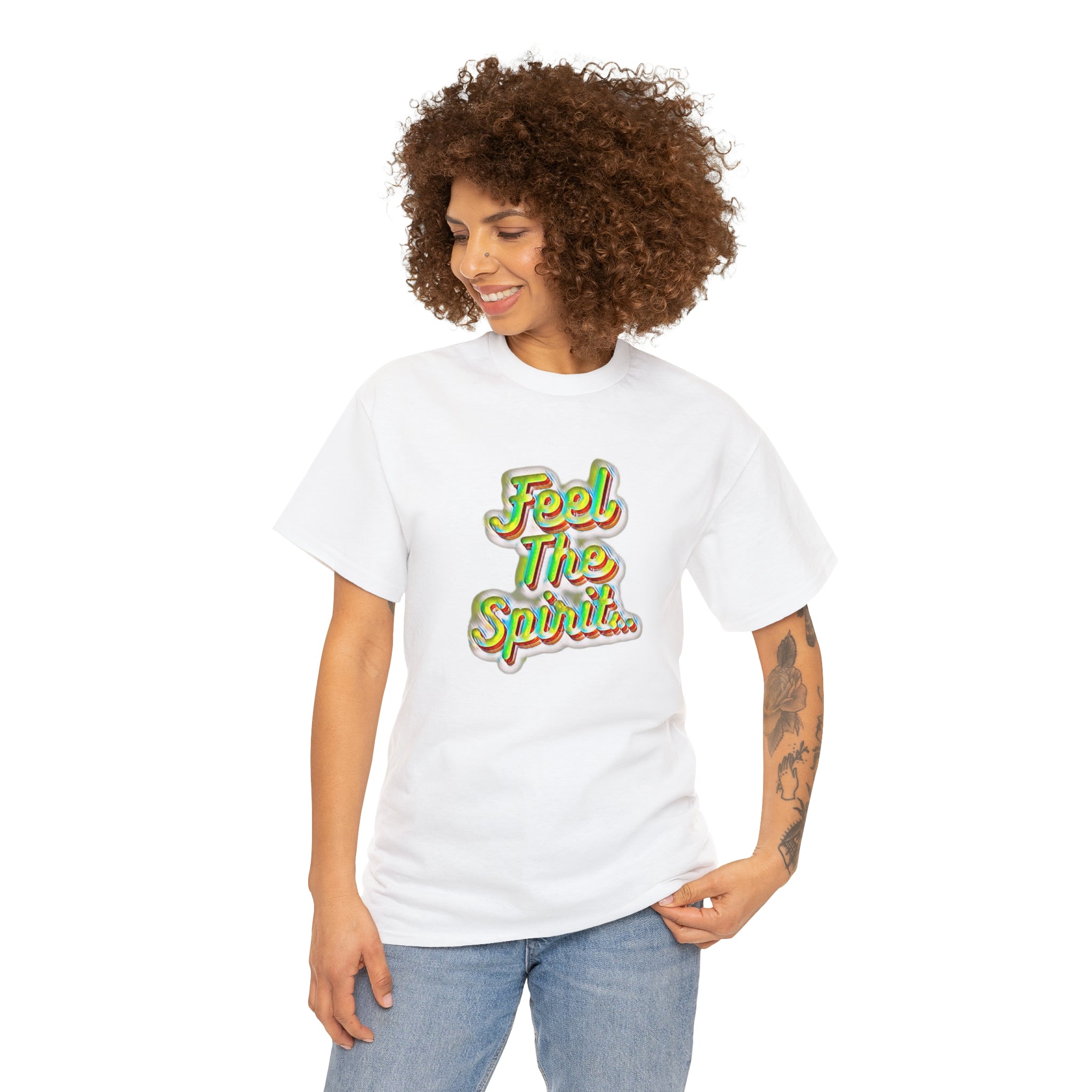 Feel The Spirit Unisex Heavy Cotton Tee