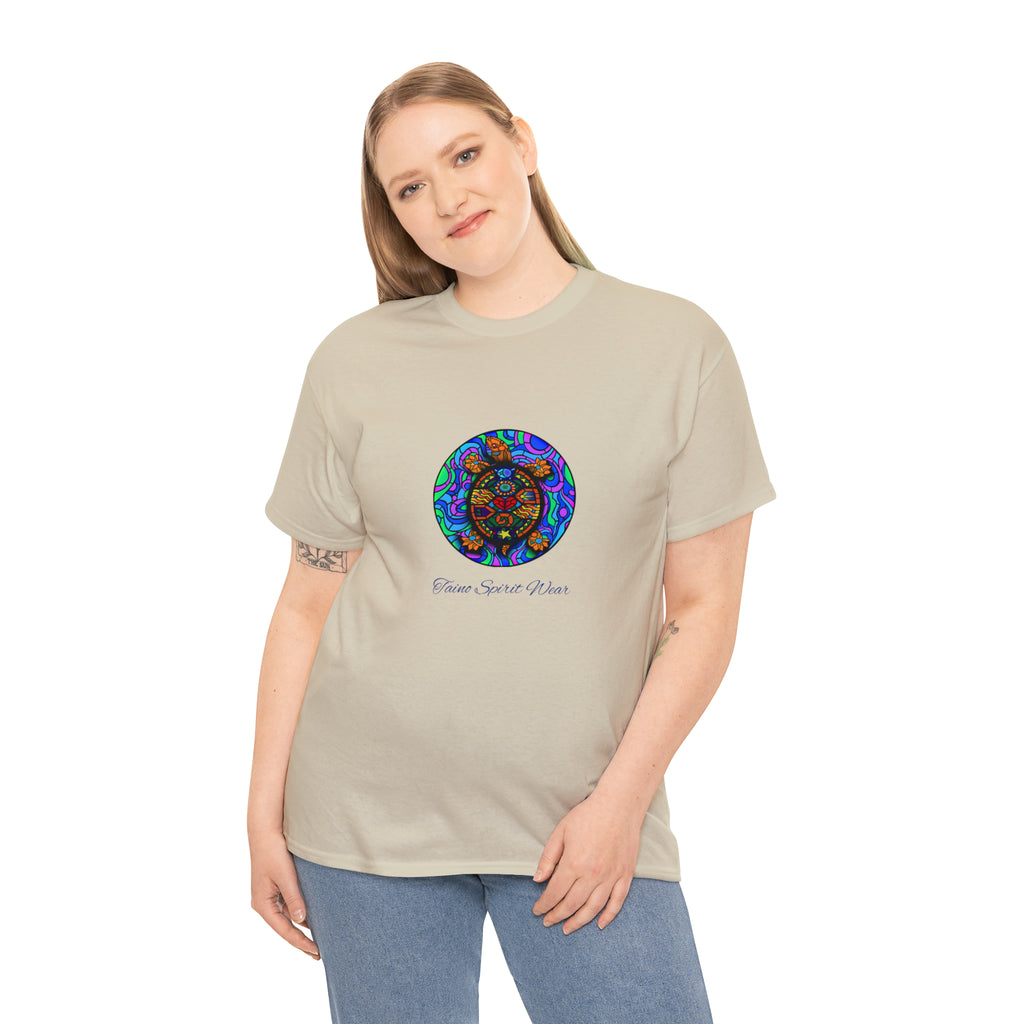 Taino-Inspired Turtle Unisex Heavy Cotton Tee