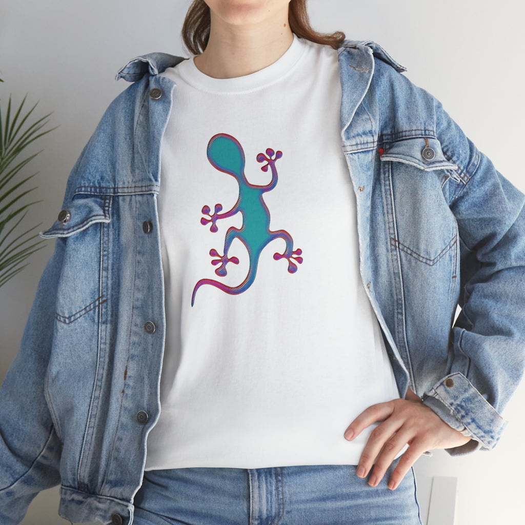 Taino-Inspired Salamander 2 Unisex Heavy Cotton Tee
