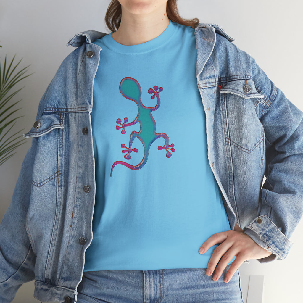 Taino-Inspired Salamander 2 Unisex Heavy Cotton Tee