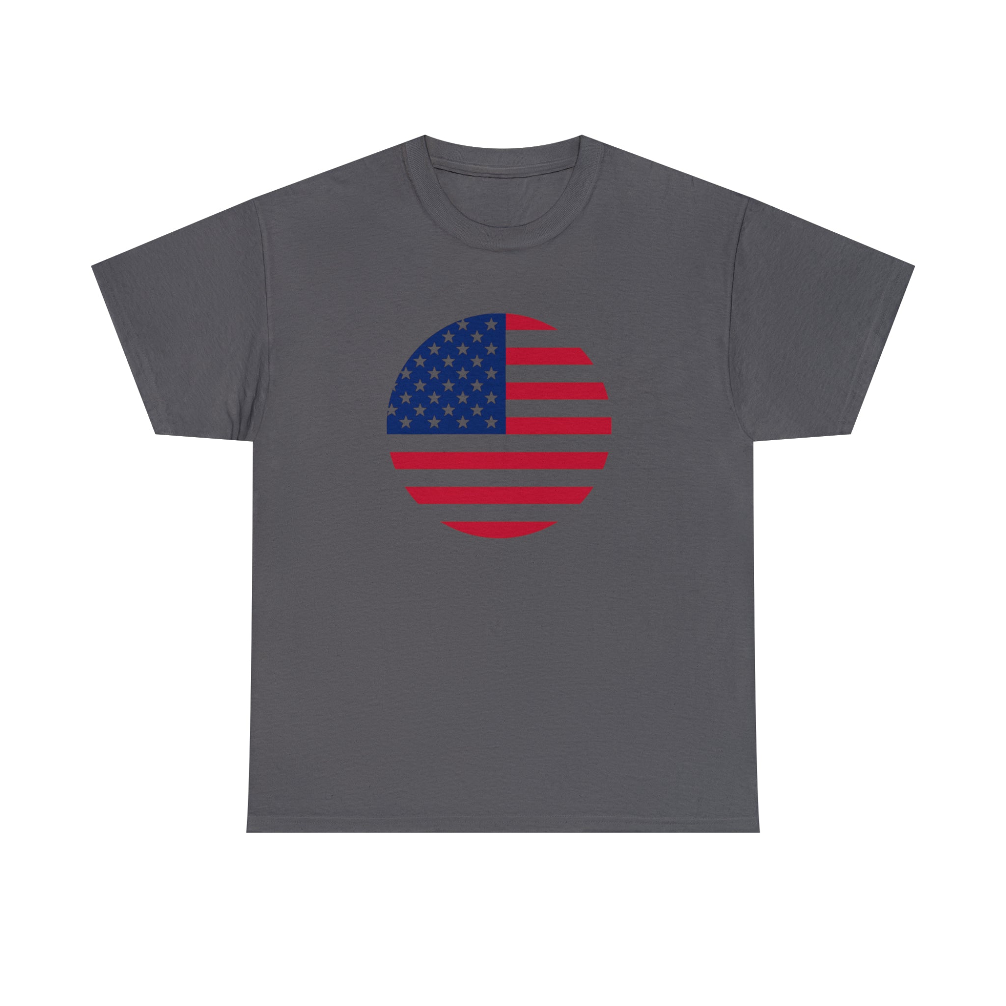 American Flag Globe Unisex Heavy Cotton Tee