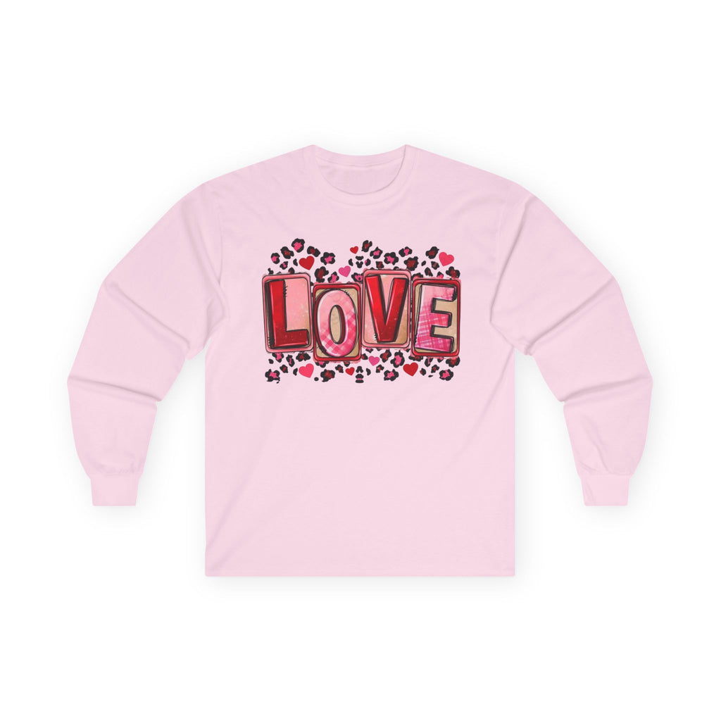 Valentine's Day Love Heart Long Sleeve Tee — Valentine’s Day Graphic Shirt