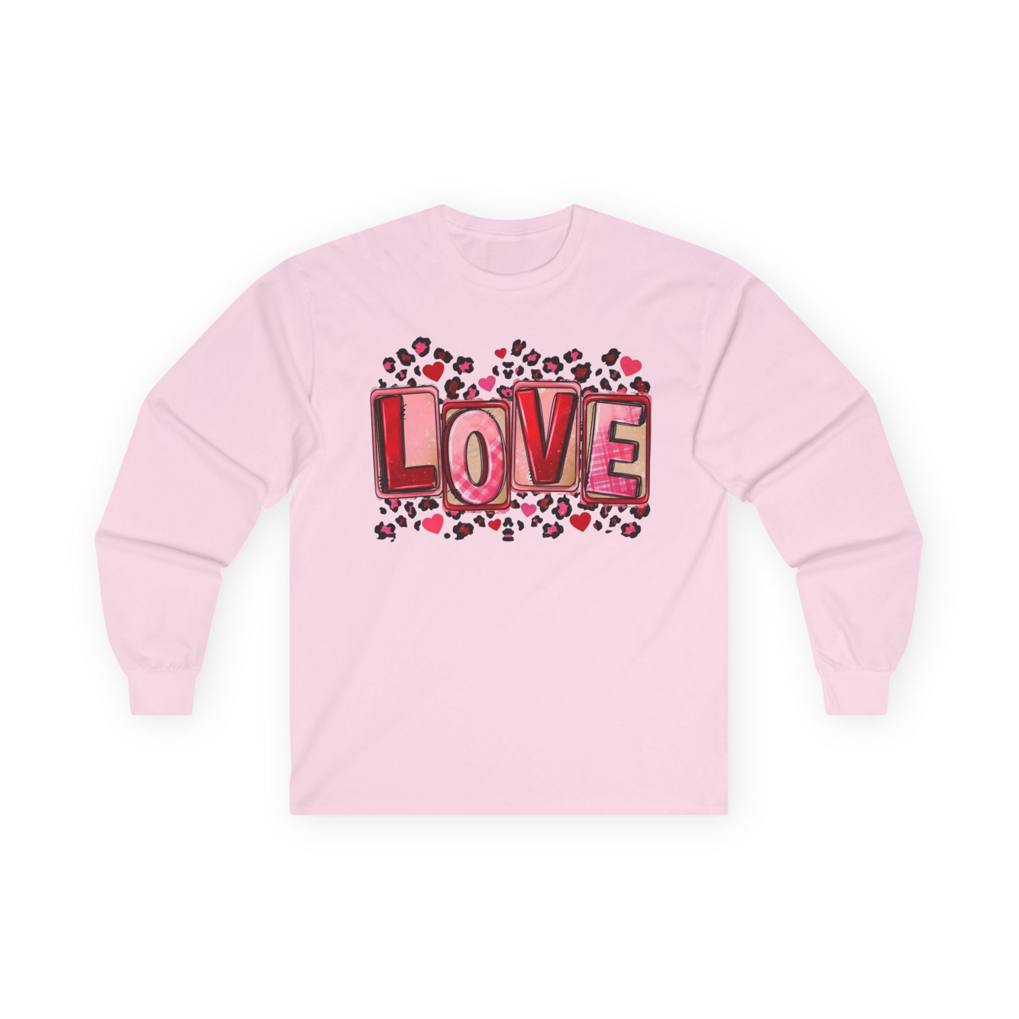 Valentine's Day Love Heart Long Sleeve Tee — Valentine’s Day Graphic Shirt