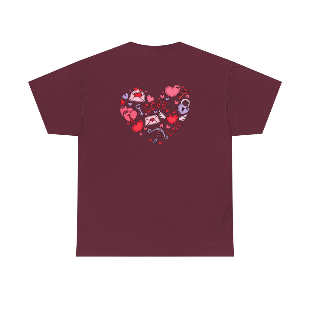 Valentine's Day Love Heart Graphic Tee – Valentine’s Day Romantic Shirt