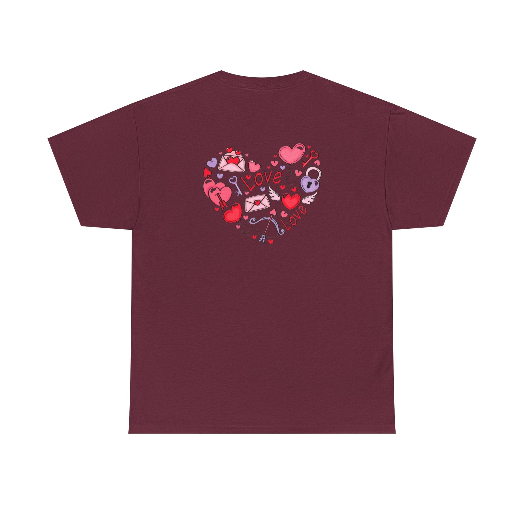Valentine's Day Love Heart Graphic Tee – Valentine’s Day Romantic Shirt