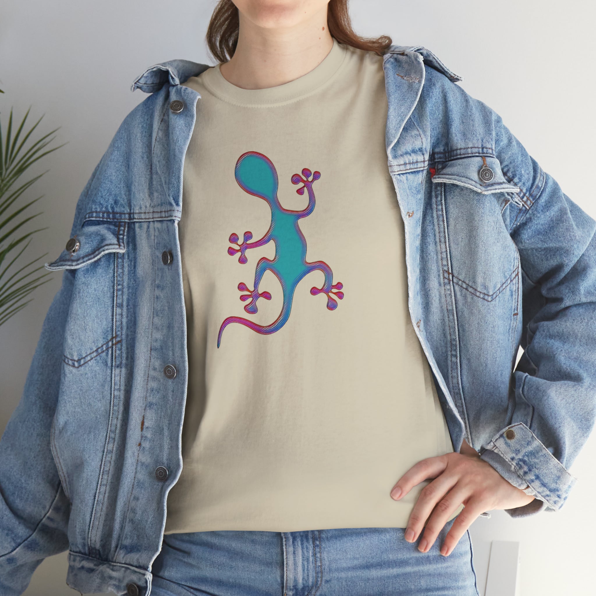 Taino-Inspired Salamander 2 Unisex Heavy Cotton Tee