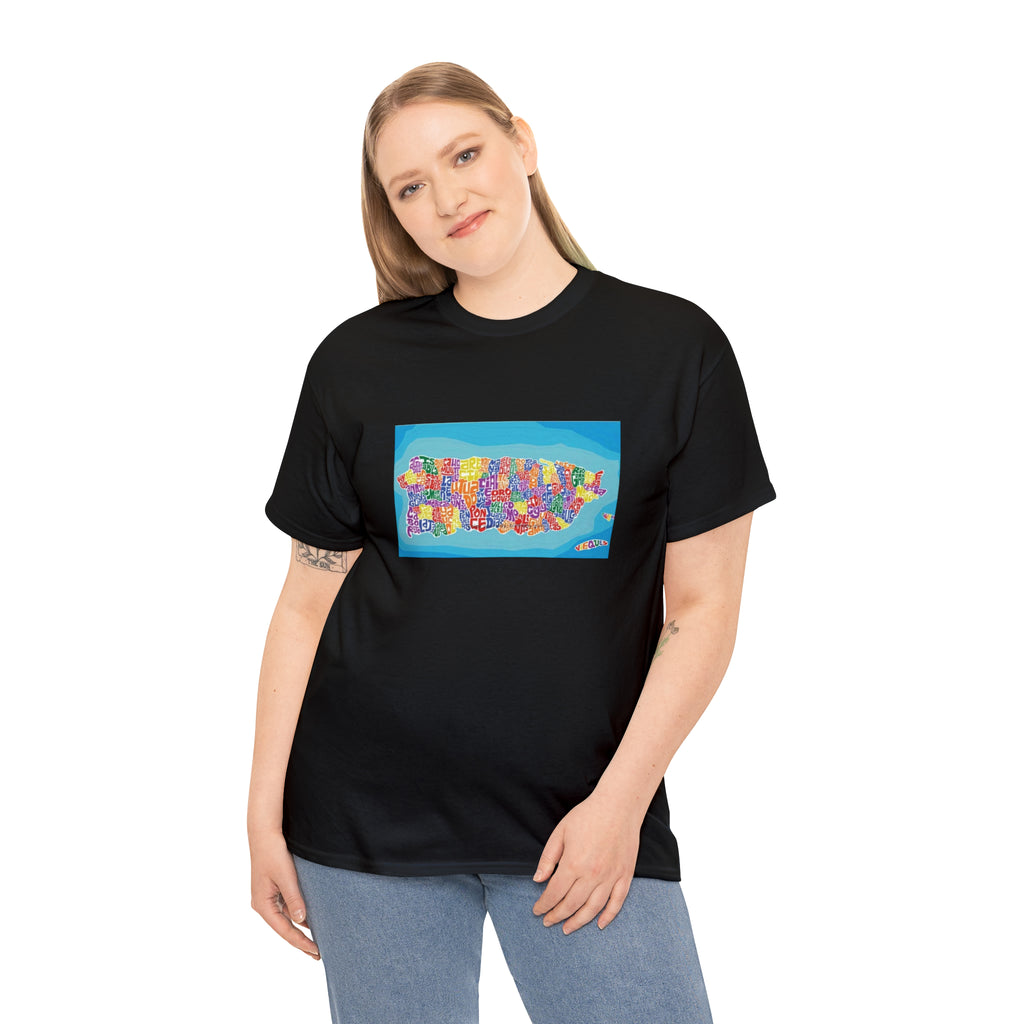 The Island of Puerto Rico Unisex Heavy Cotton Tee