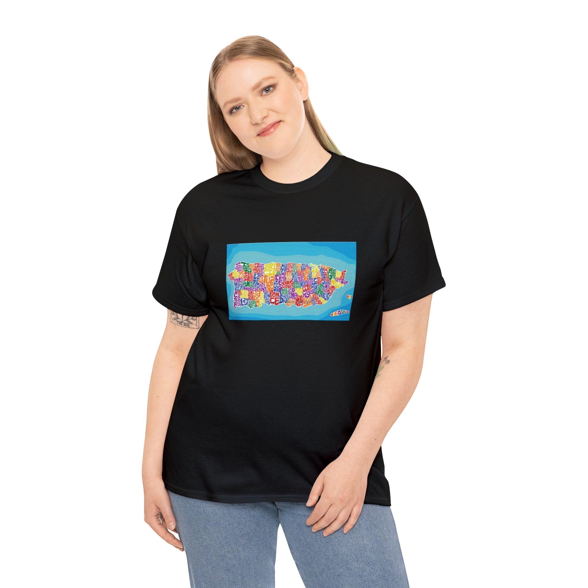 The Island of Puerto Rico Unisex Heavy Cotton Tee