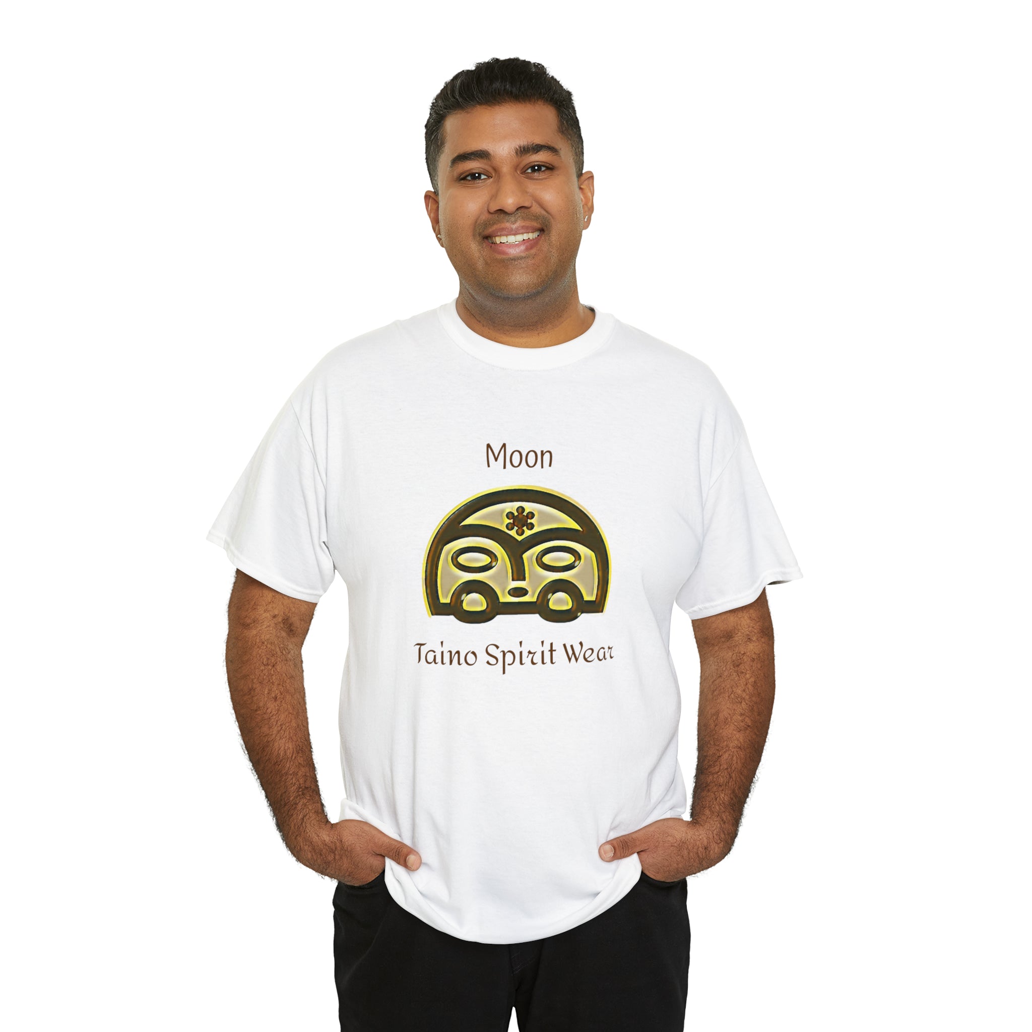 Taino Moon/ Puerto Rican Coqui Unisex Heavy Cotton Tee