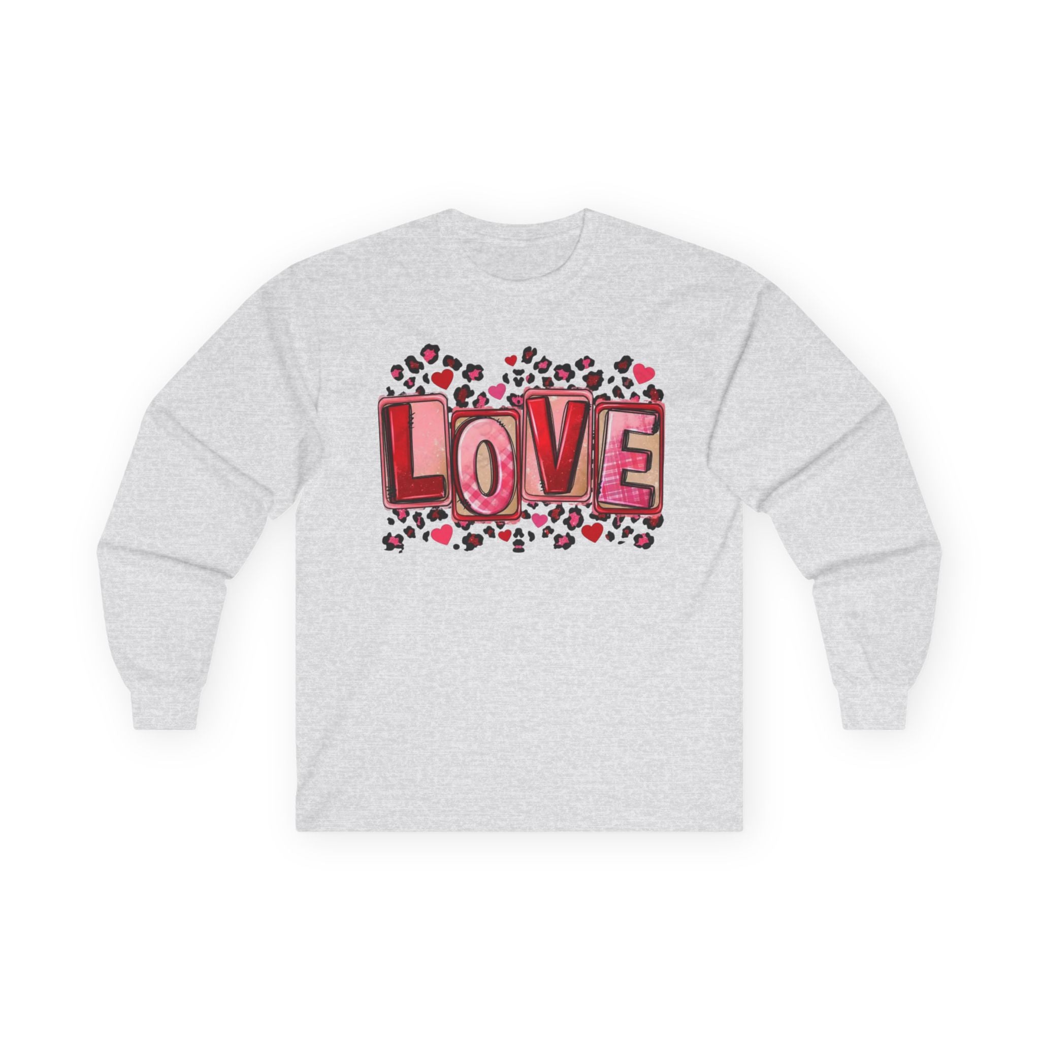 Valentine's Day Love Heart Long Sleeve Tee — Valentine’s Day Graphic Shirt