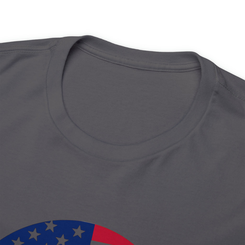American Flag Globe Unisex Heavy Cotton Tee