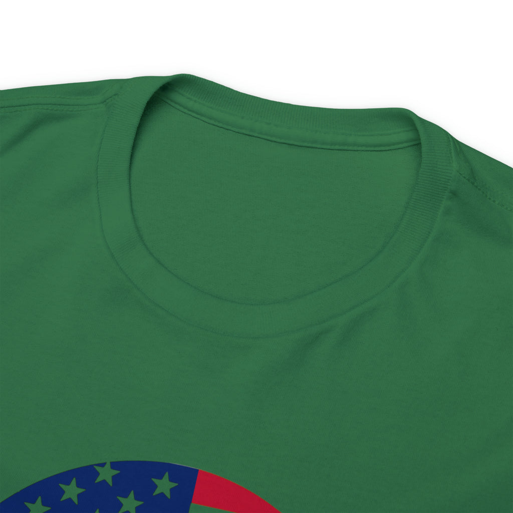 American Flag Globe Unisex Heavy Cotton Tee
