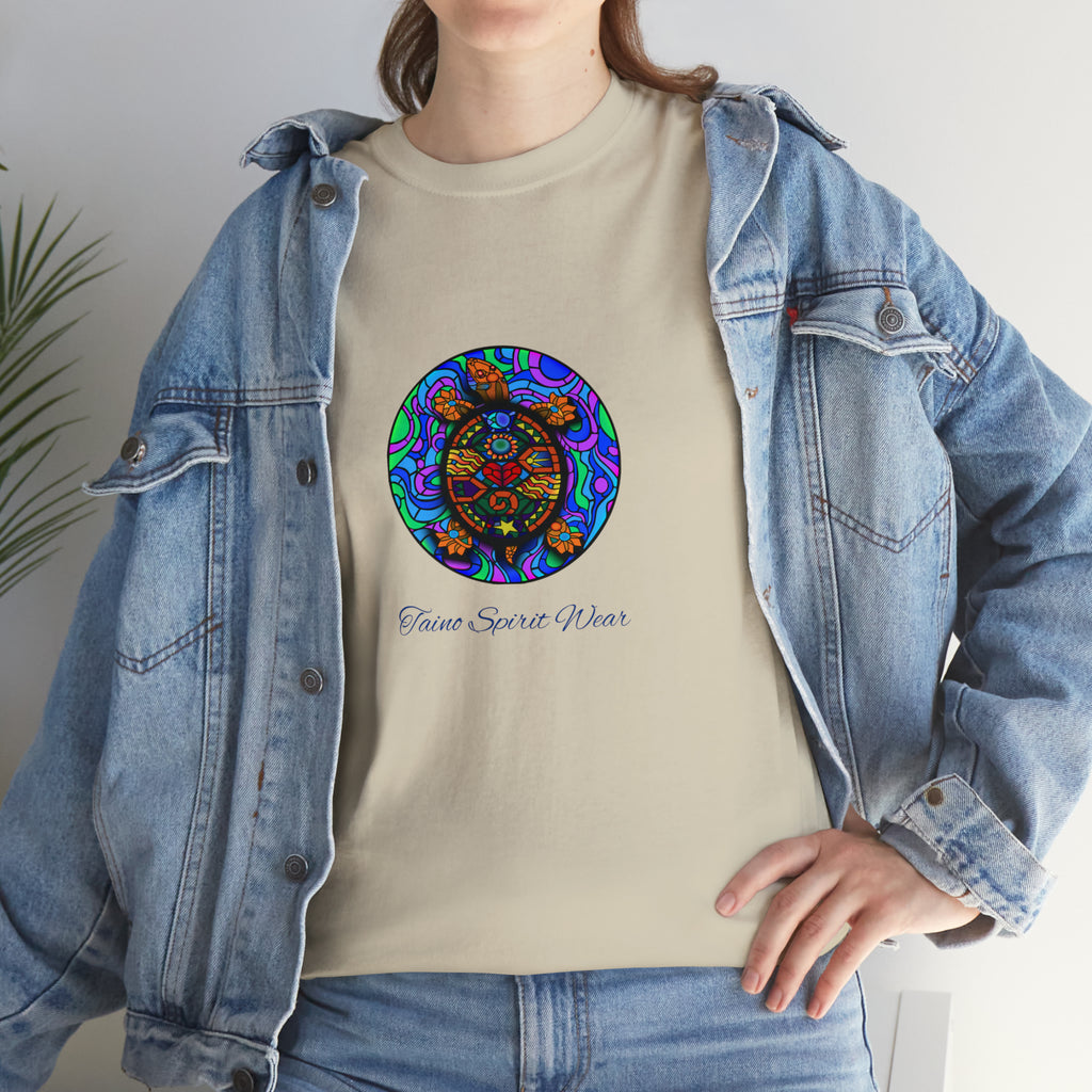 Taino-Inspired Turtle Unisex Heavy Cotton Tee
