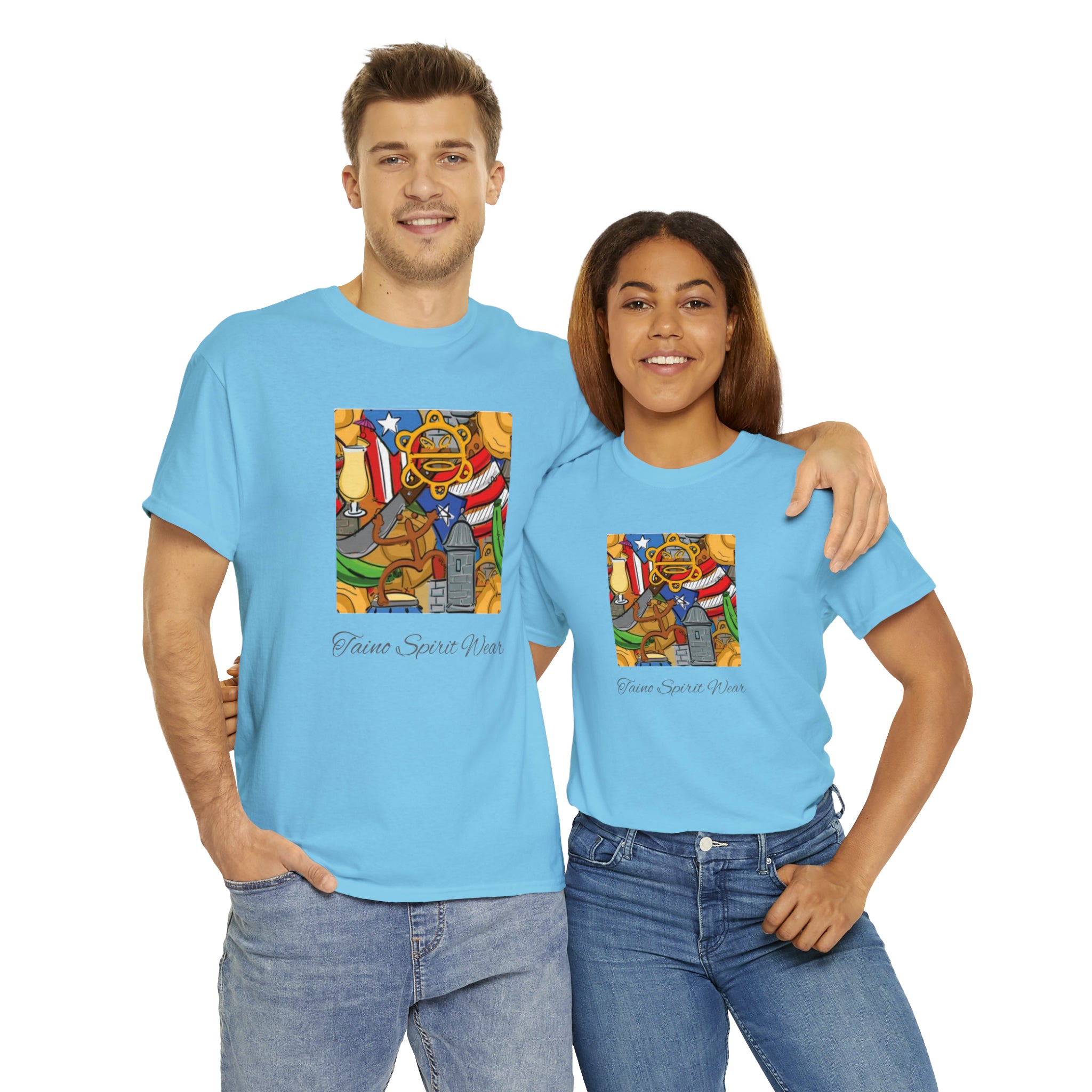 Puerto Rican Heritage Unisex Heavy Cotton Tee