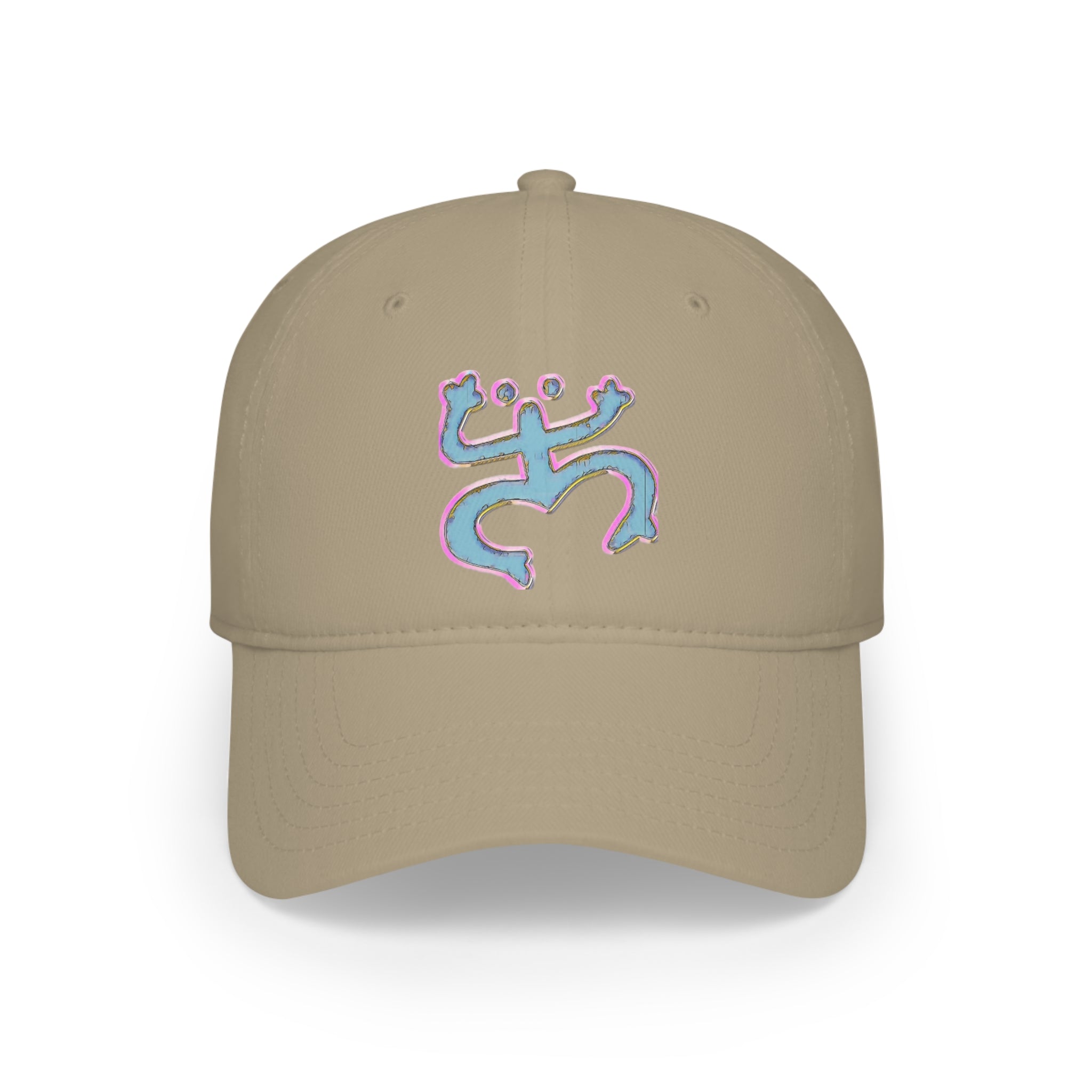 Blue/Pink-Traced Taino Coqui Low Profile Baseball Cap
