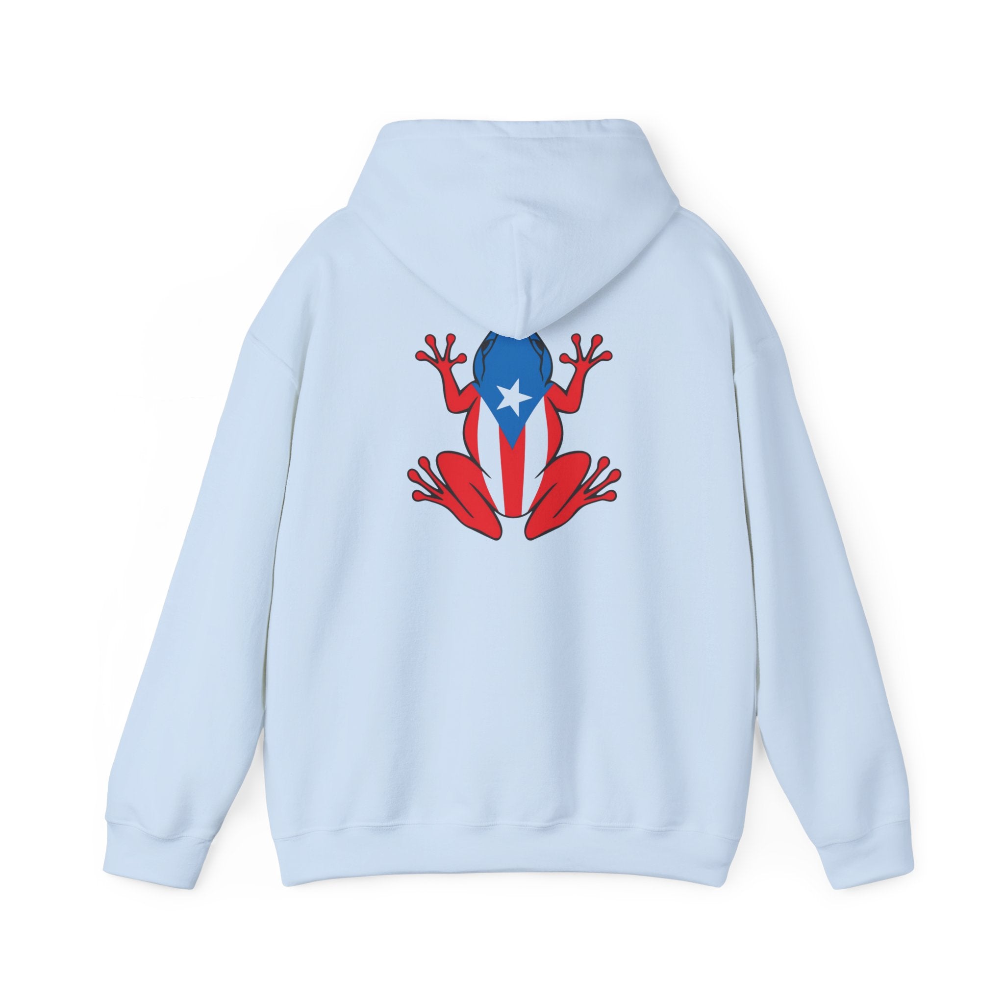 Puerto Rico Flag Heart & Frog Hoodie – Puerto Rican Pride Sweatshirt