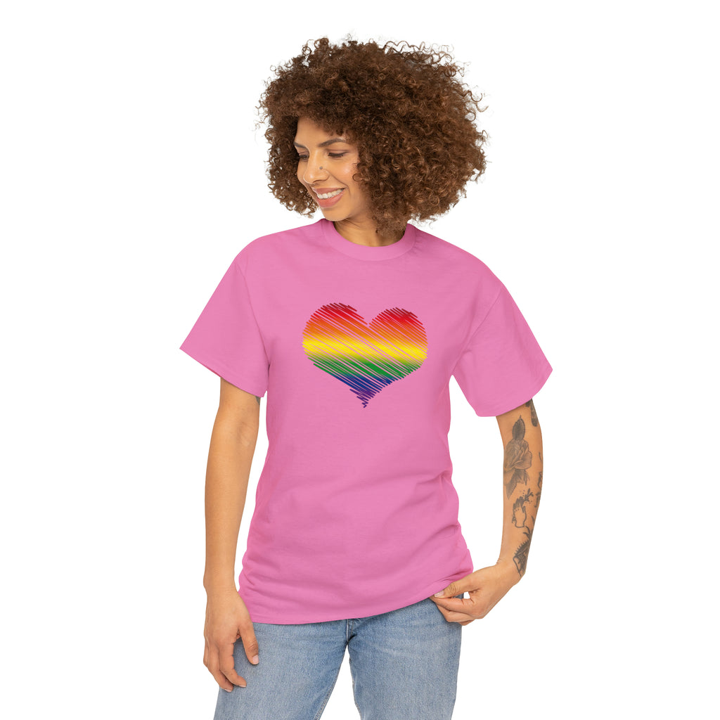 Love is Love Heart Unisex Heavy Cotton Tee