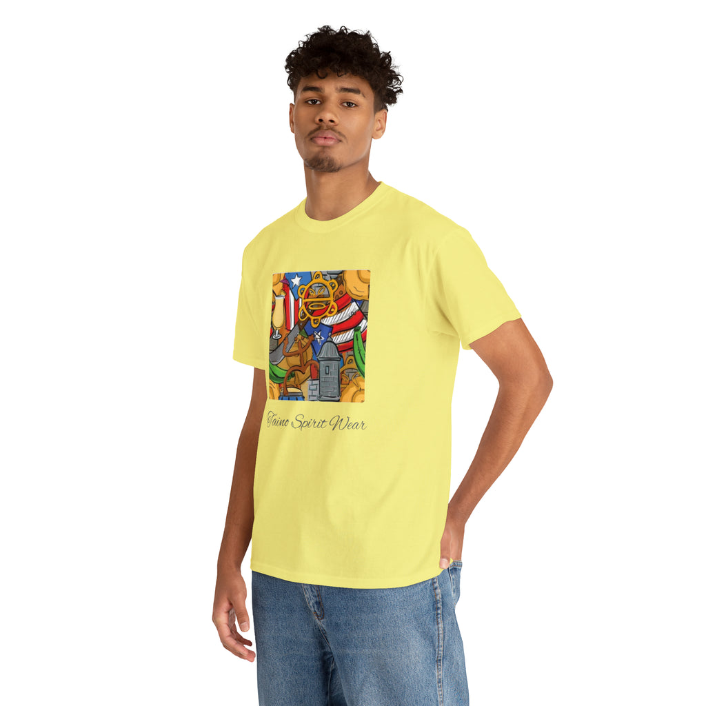 Puerto Rican Heritage Unisex Heavy Cotton Tee