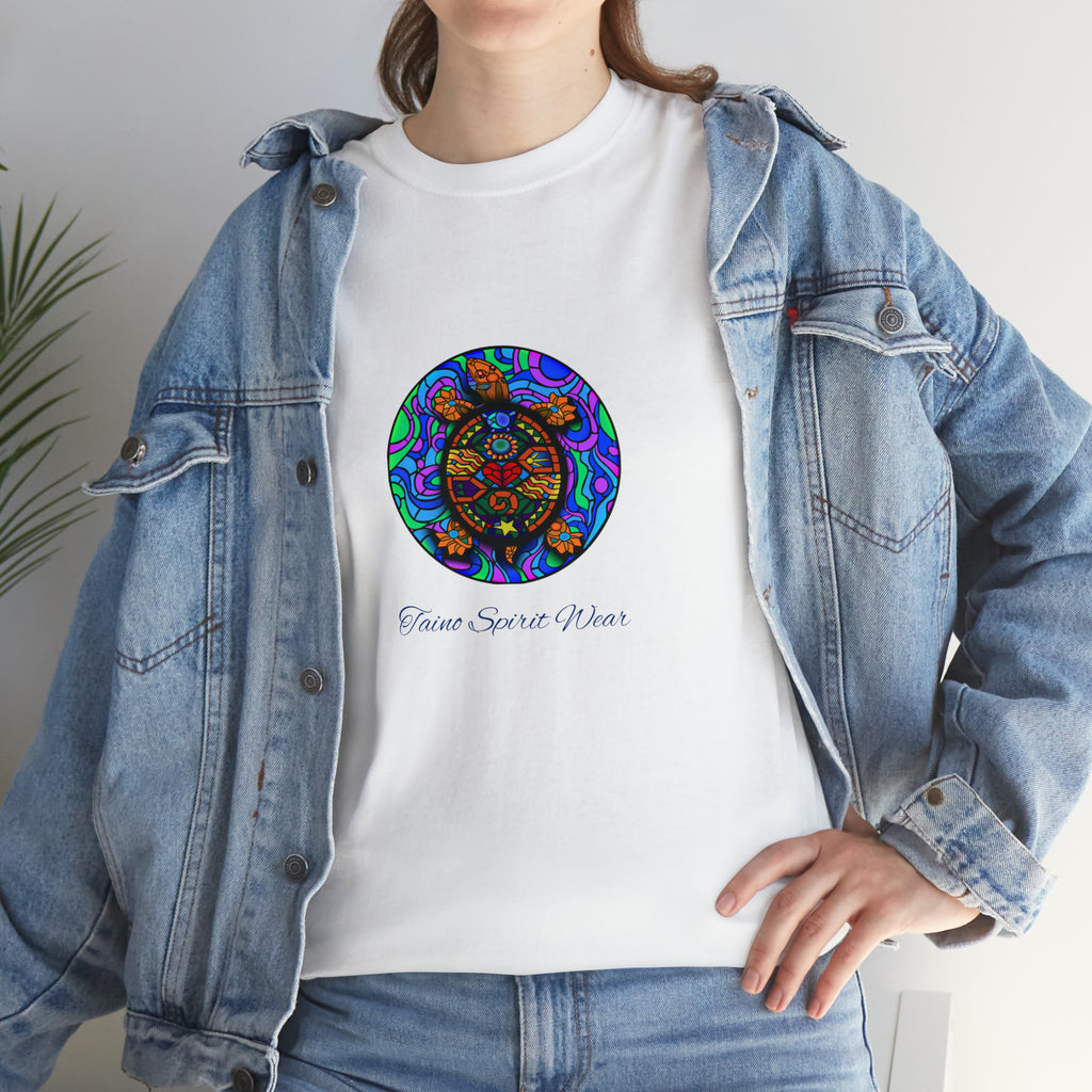 Taino-Inspired Turtle Unisex Heavy Cotton Tee