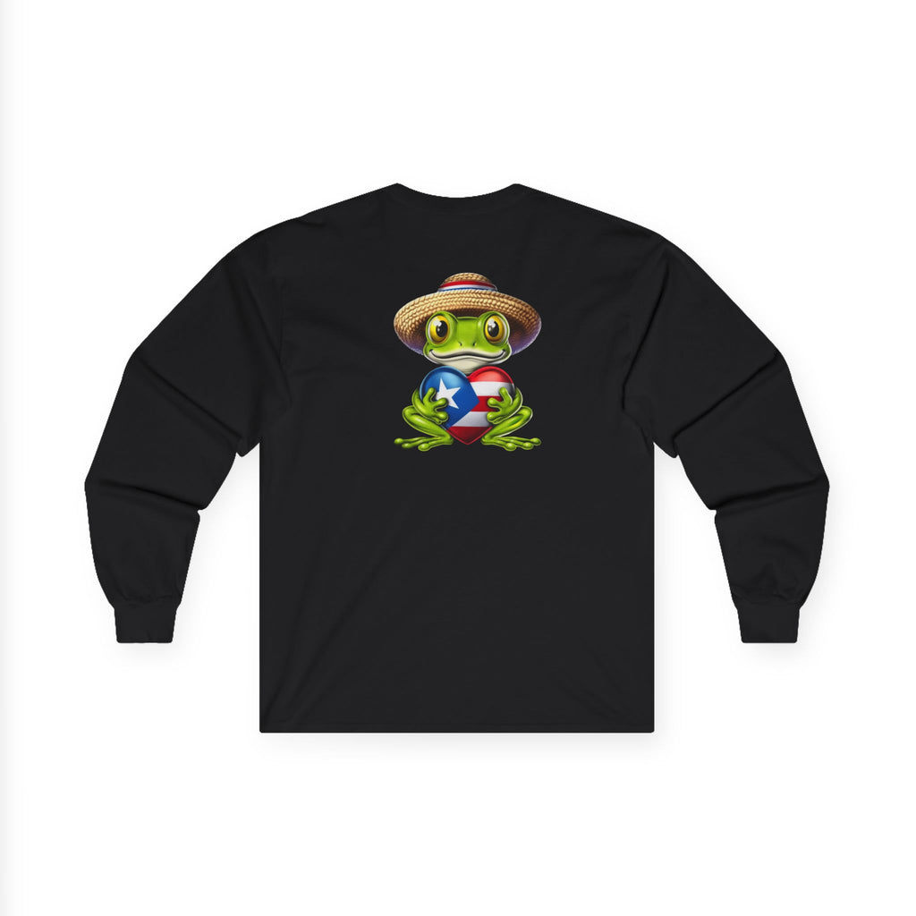 I Heart Puerto Rico/ Jibaro PR Flag Coqui Unisex Ultra Cotton Long Sleeve Tee
