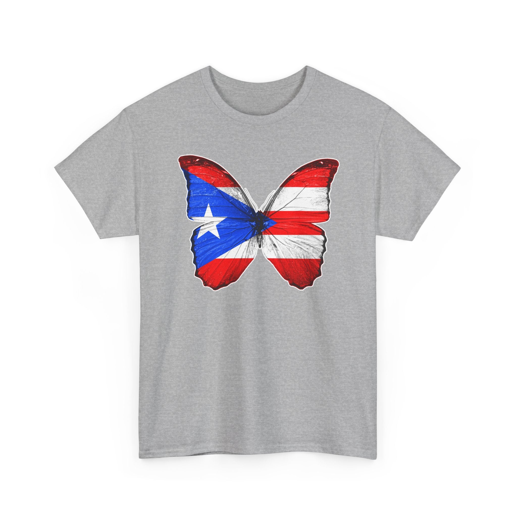 Women's Puerto Rico Flag Butterfly T-Shirt