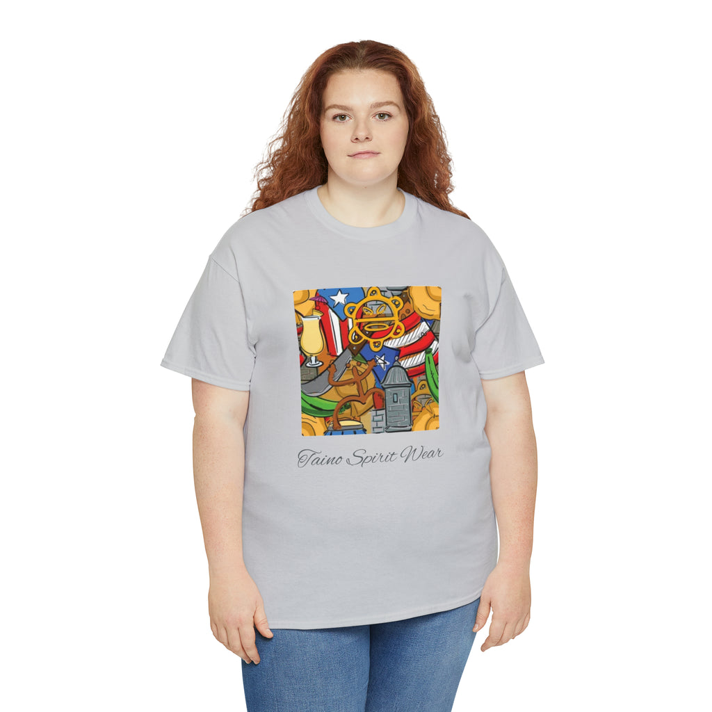 Puerto Rican Heritage Unisex Heavy Cotton Tee