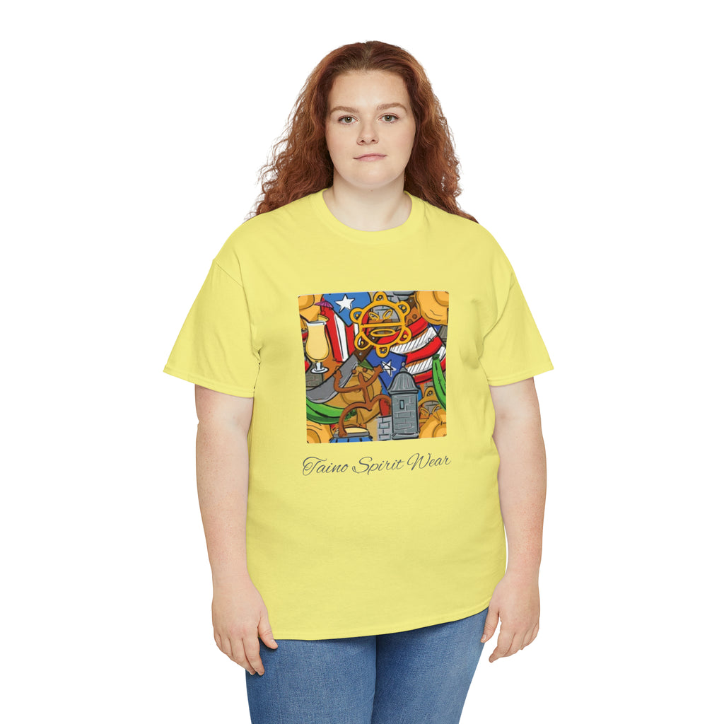 Puerto Rican Heritage Unisex Heavy Cotton Tee