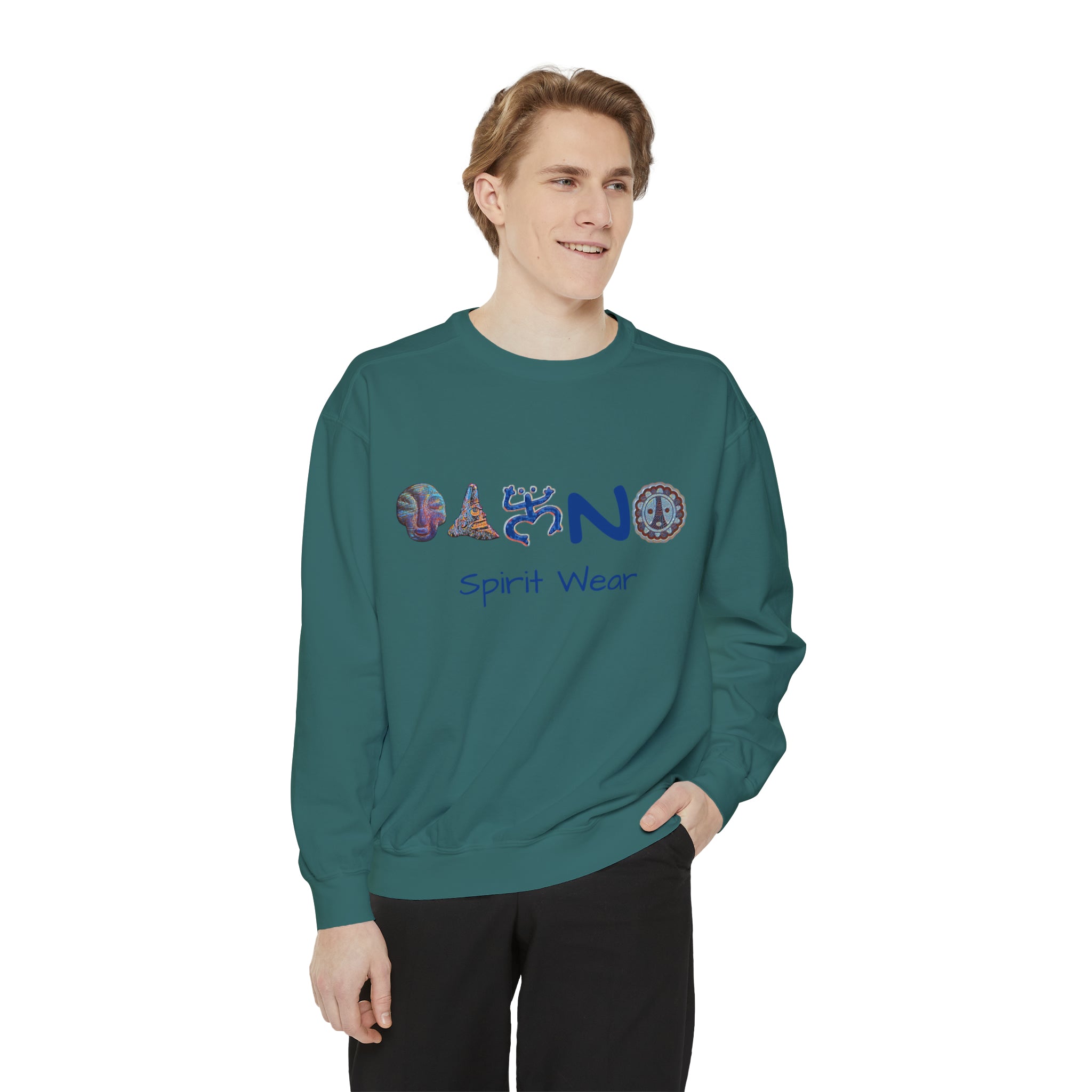 Taino Spirit Wear Symbols Unisex Garment-Dyed Sweatshirt