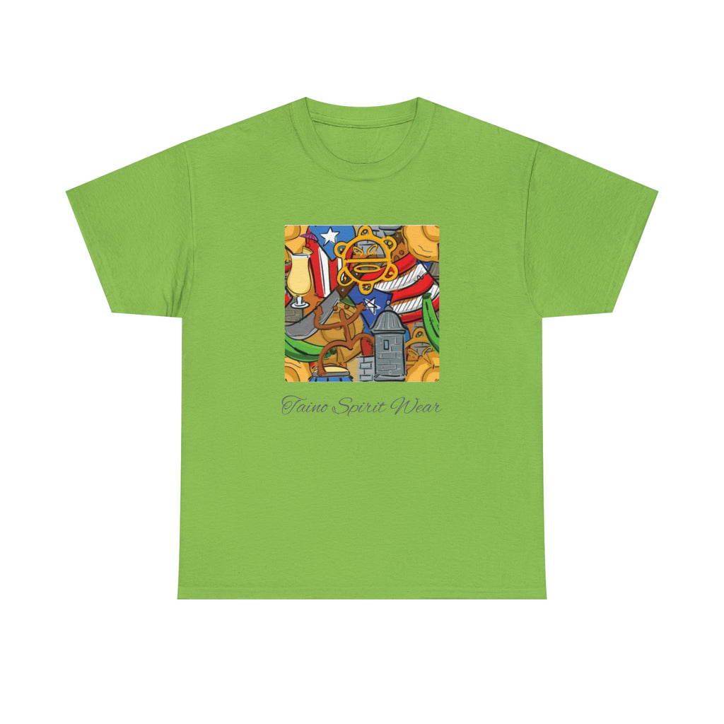 Puerto Rican Heritage Unisex Heavy Cotton Tee