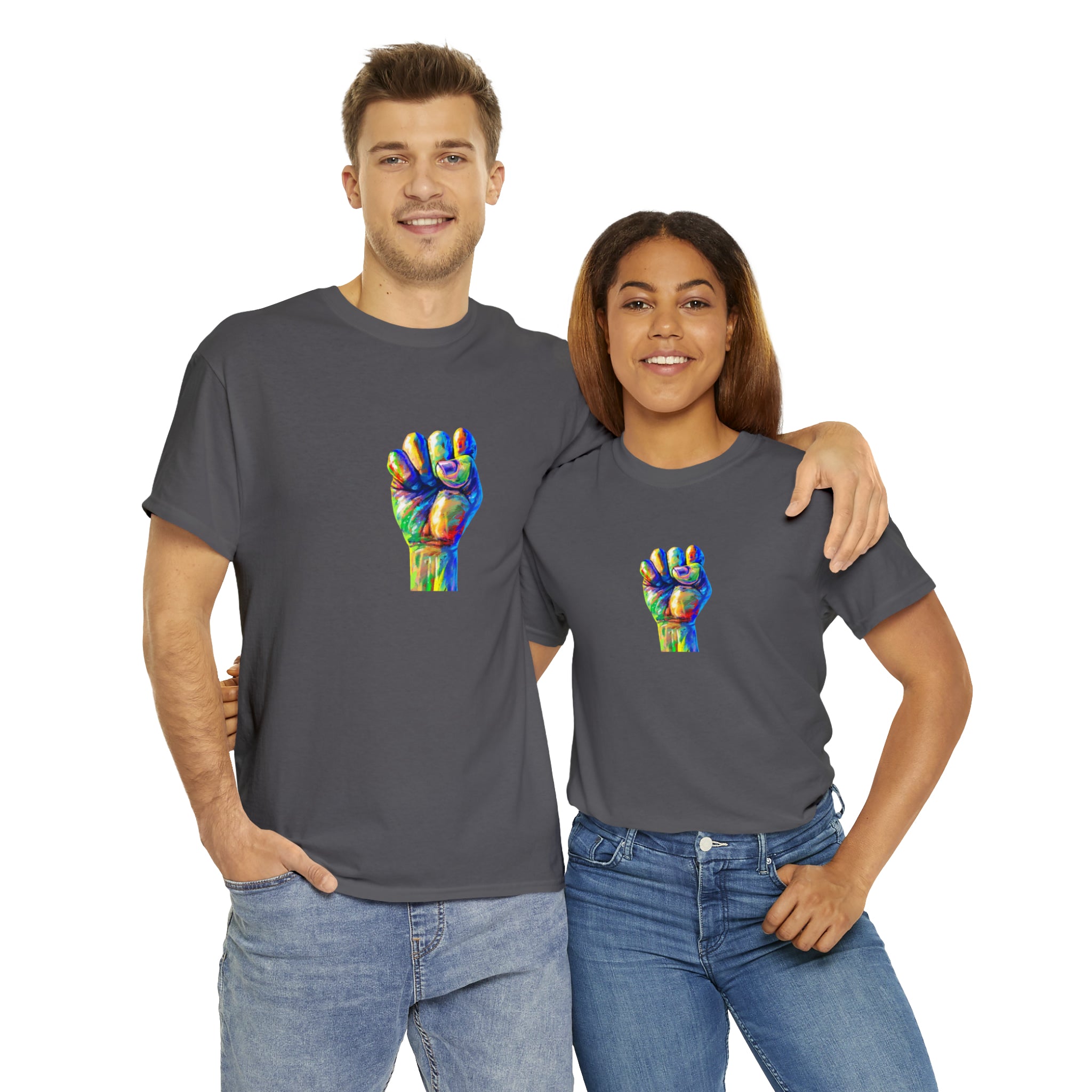 Power to The People Fist Unisex Heavy Cotton Tee