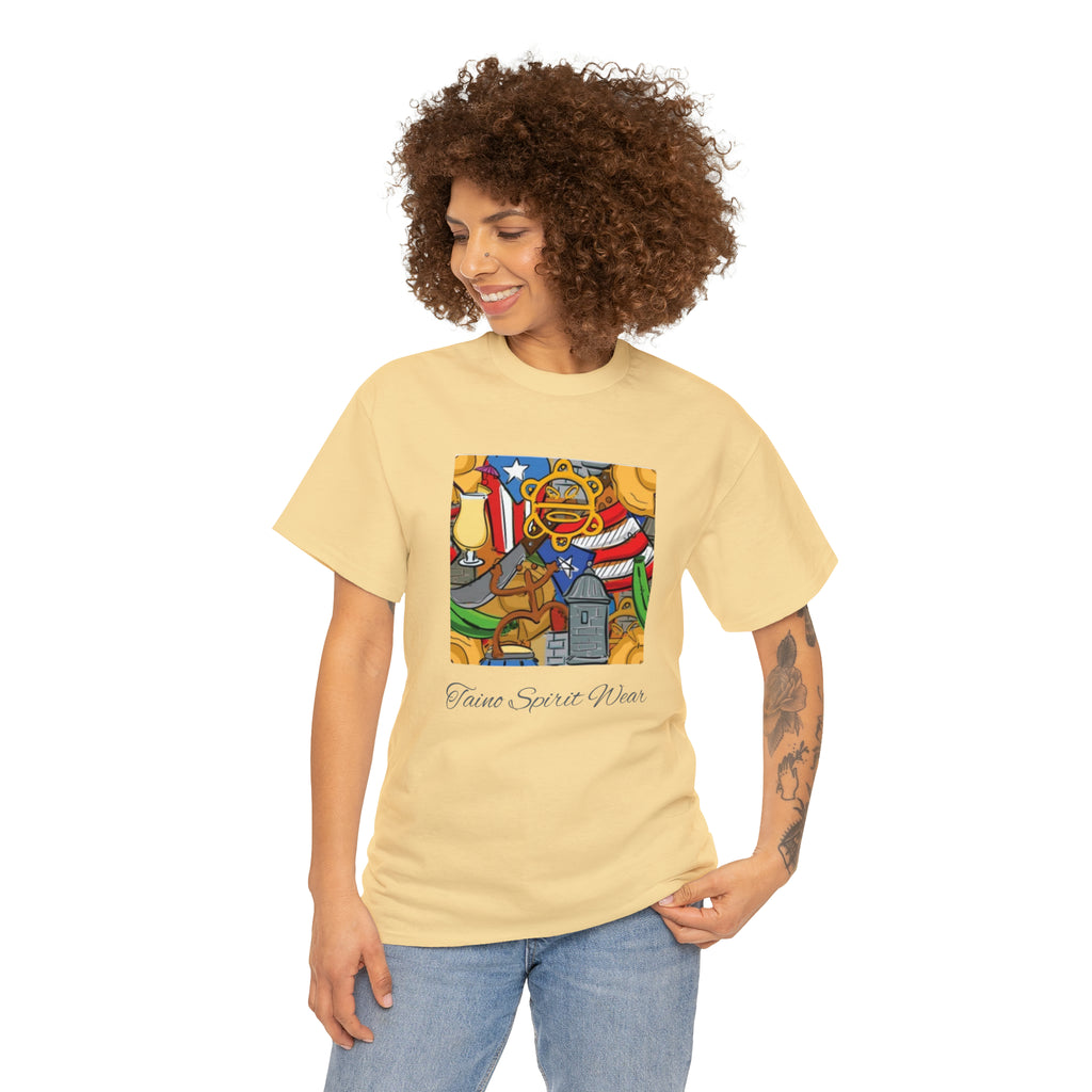 Puerto Rican Heritage Unisex Heavy Cotton Tee